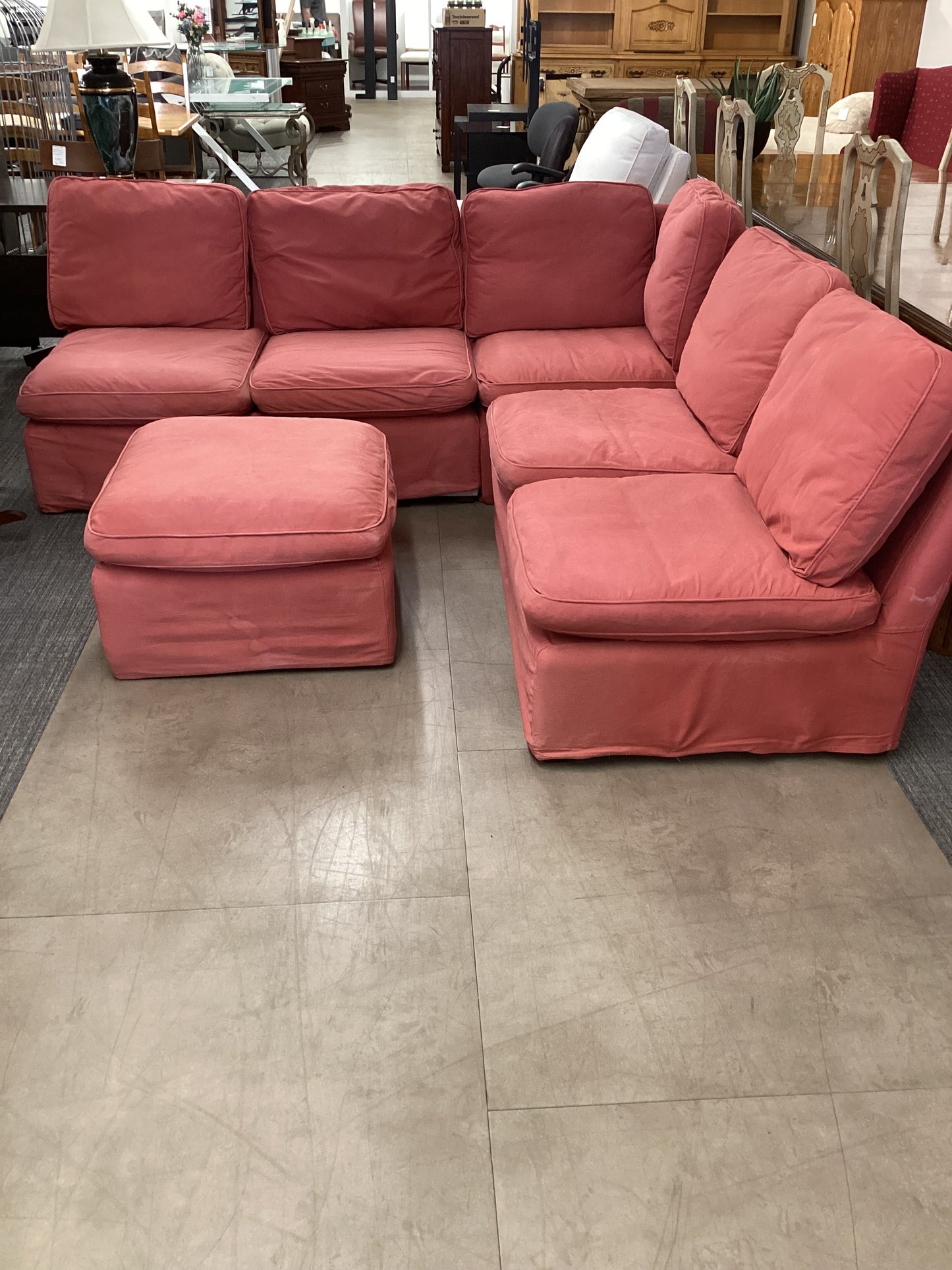 We thought it was pink sectional