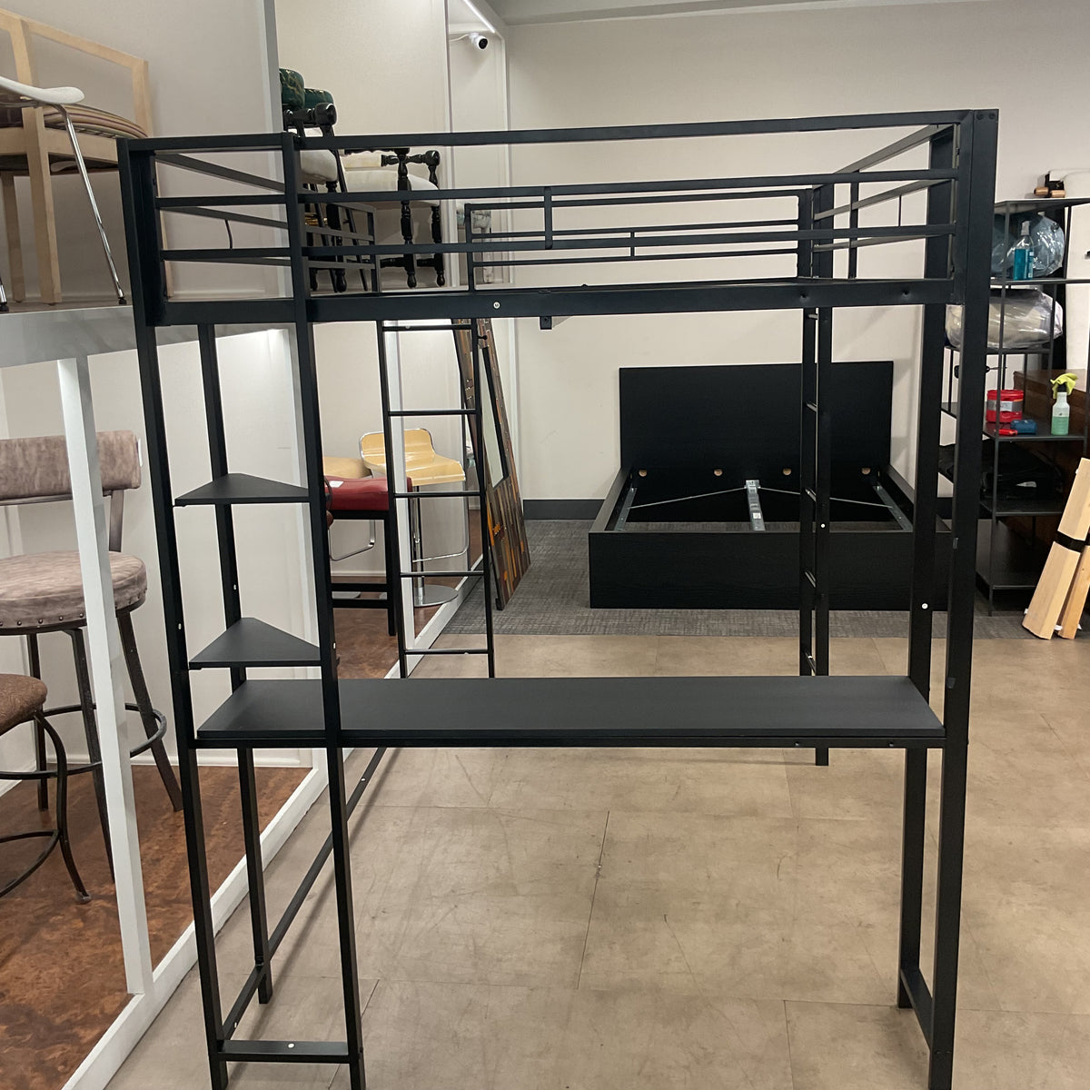 Work Station Full Loft Bed (B108)