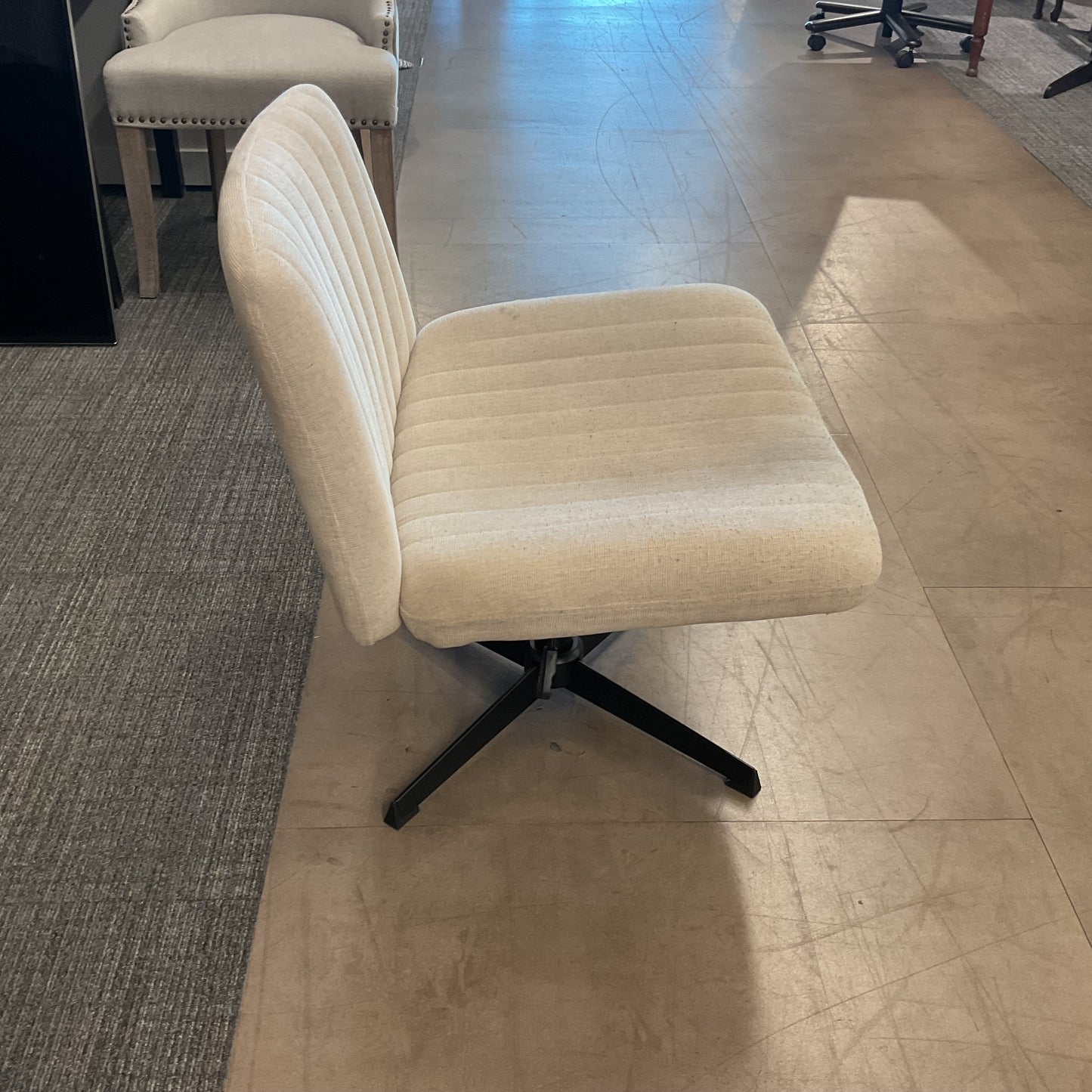 Cream Crisscross Chair