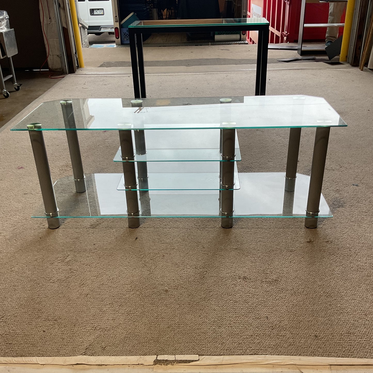 Multi-Tier Glass Entertainment Center *WH