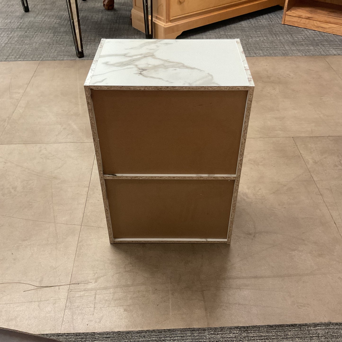 Faux Marble Storage Cube