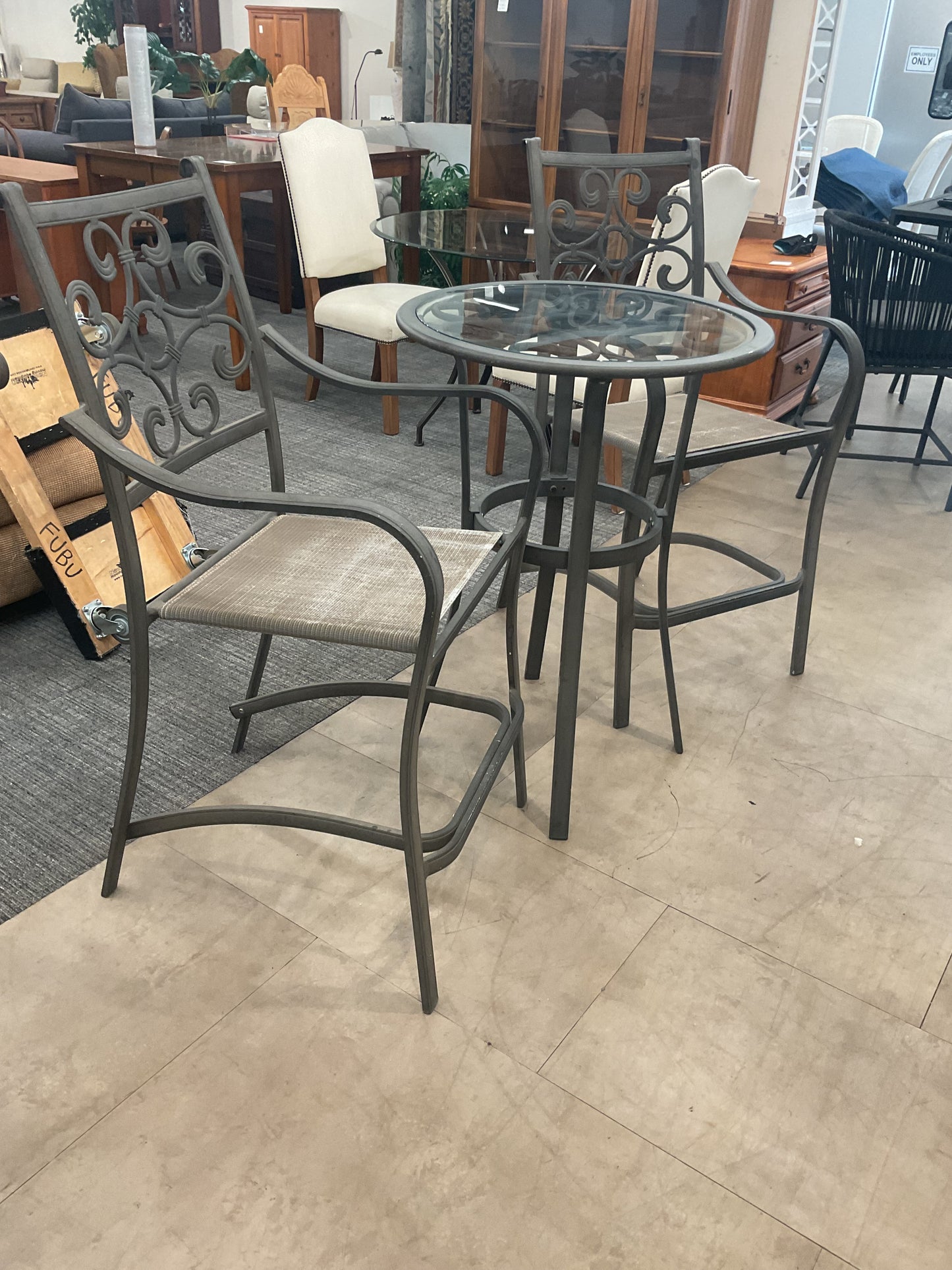 You can just tell patio set