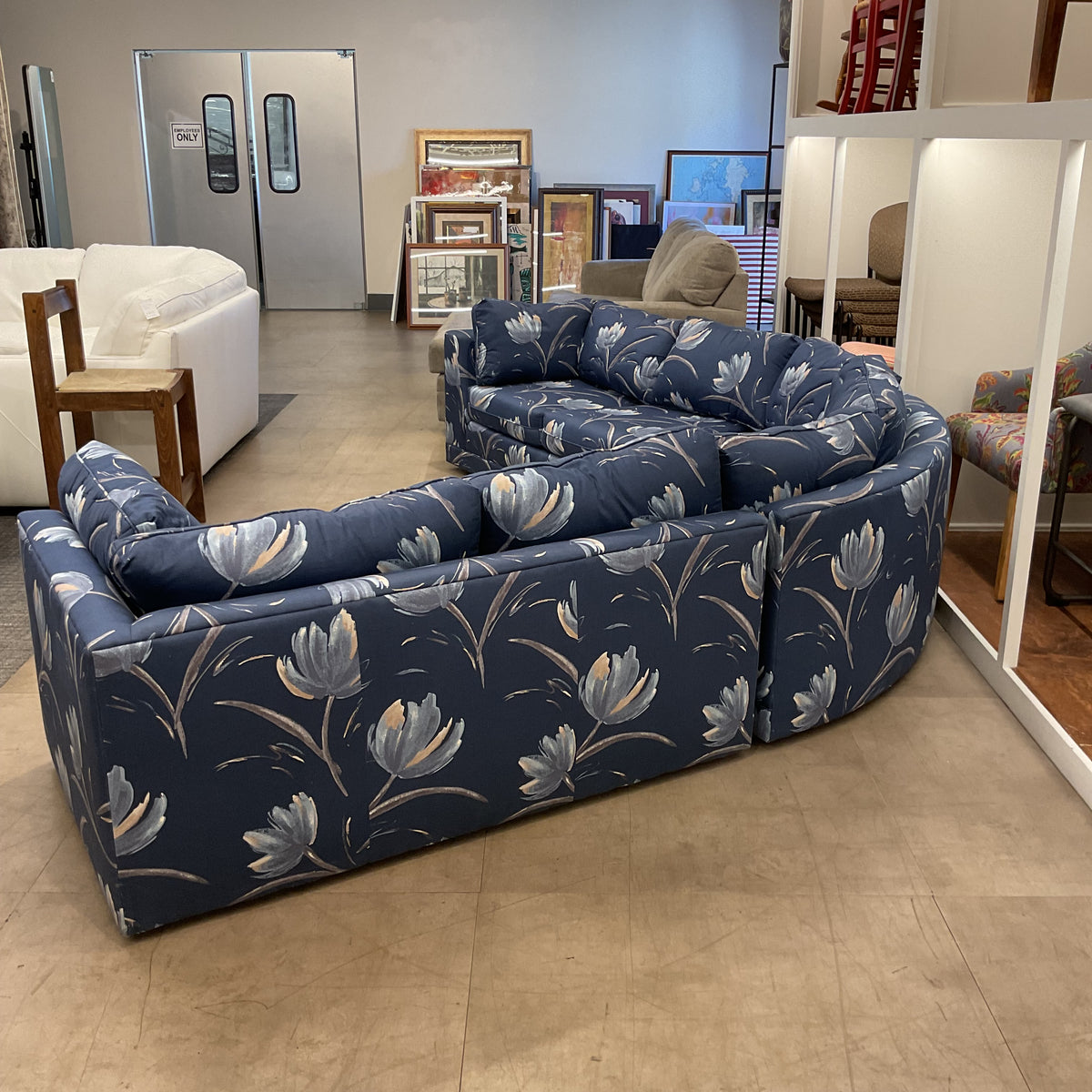 Midnight Floral Sectional