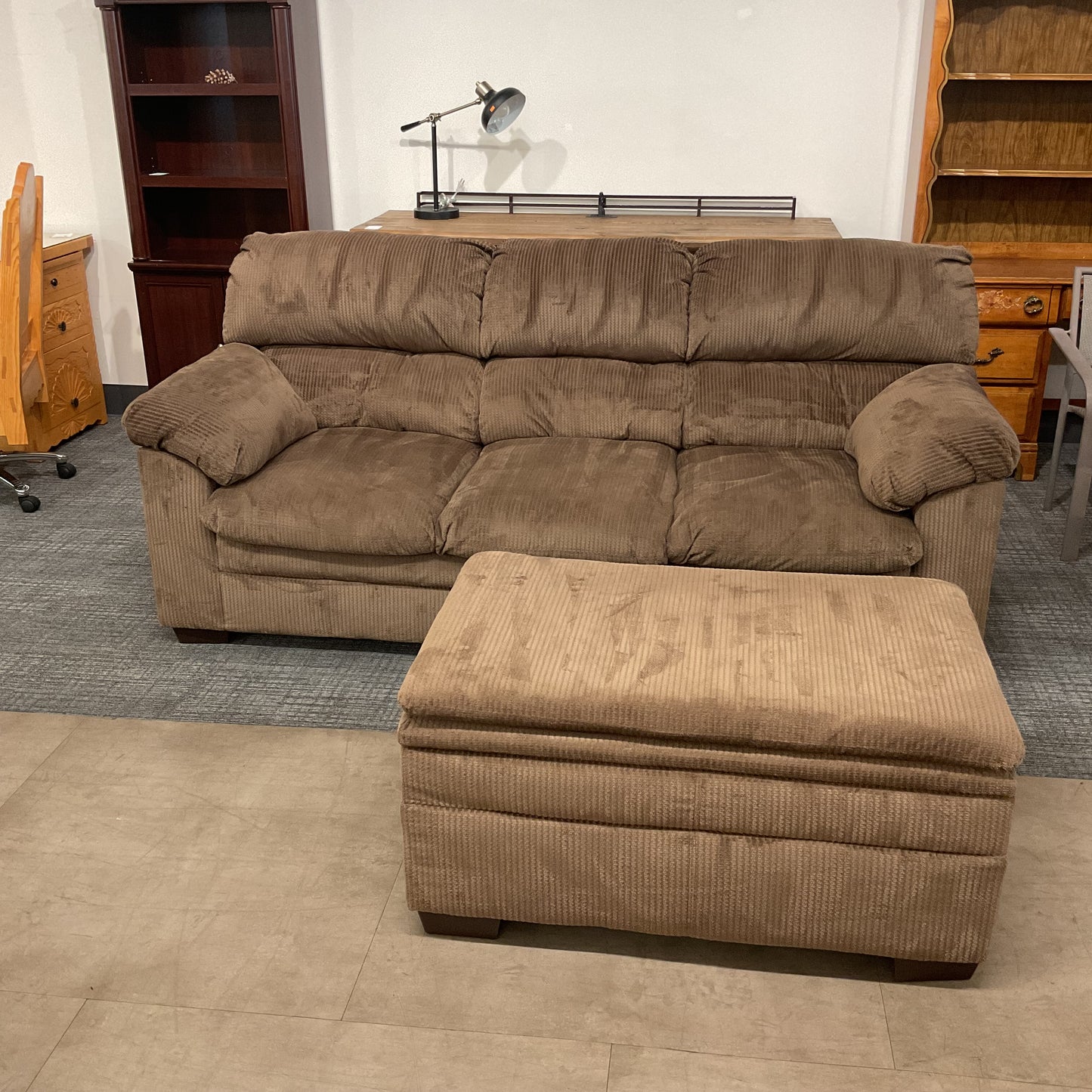 Papa Bear Sofa W/ Ottoman