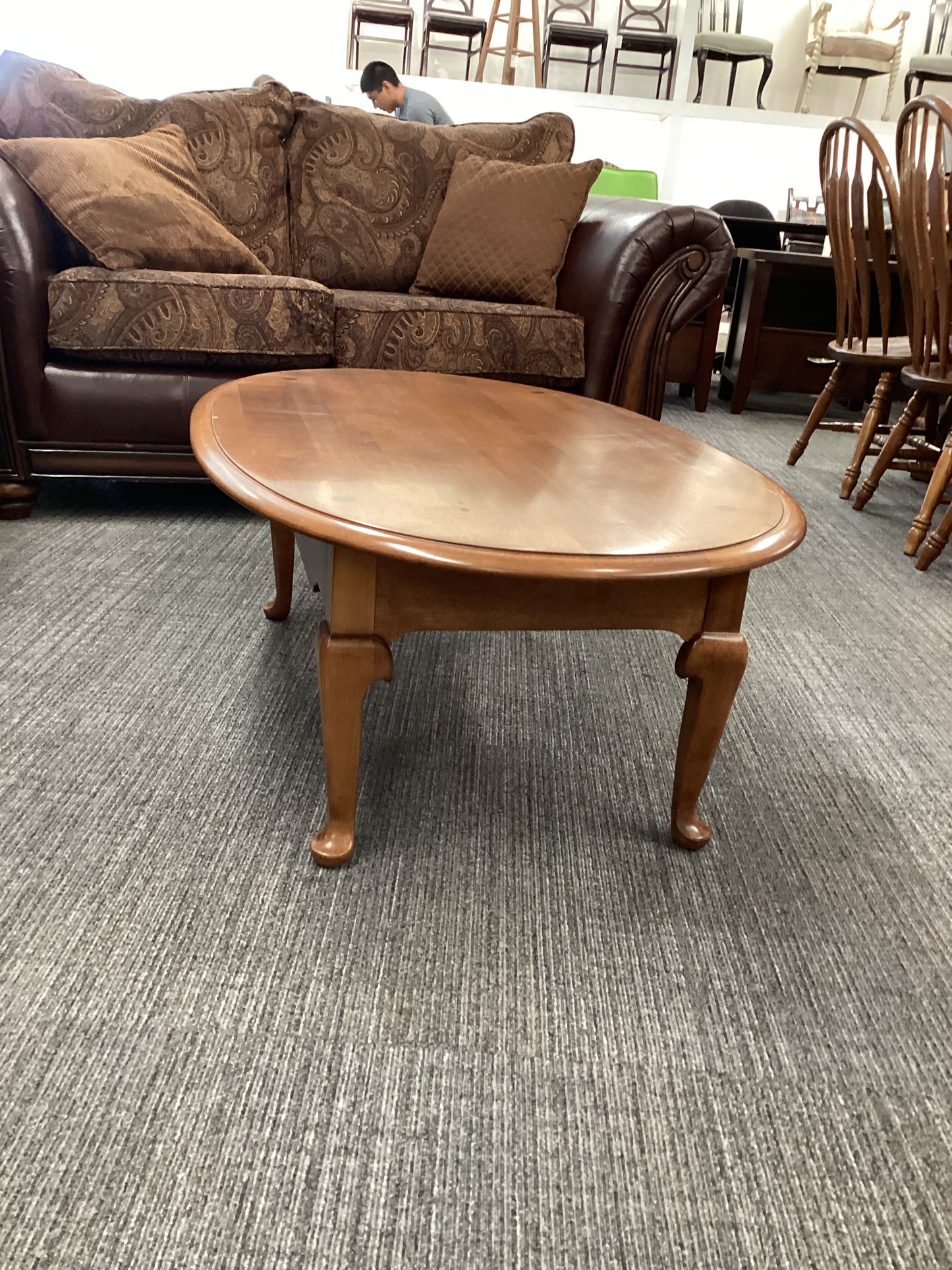 Low Oval Coffee Table