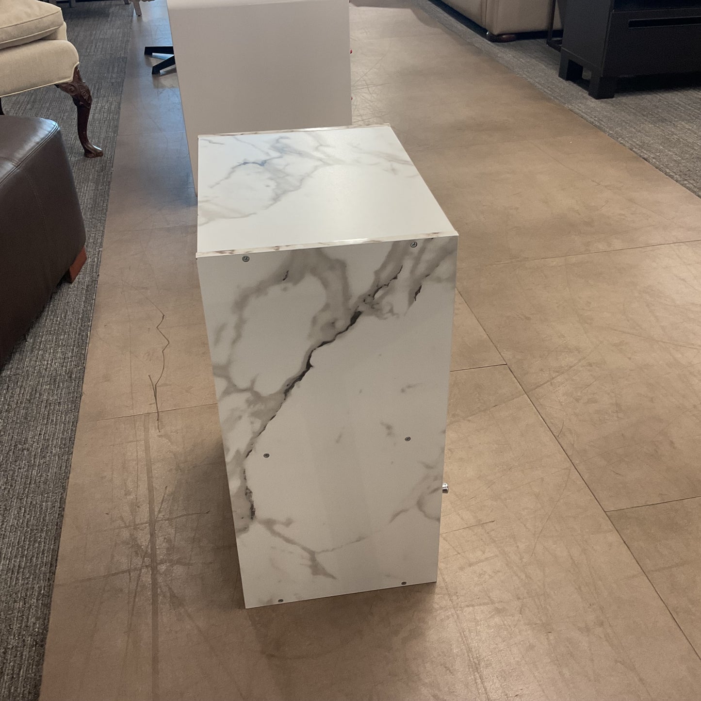 Faux Marble Storage Cube