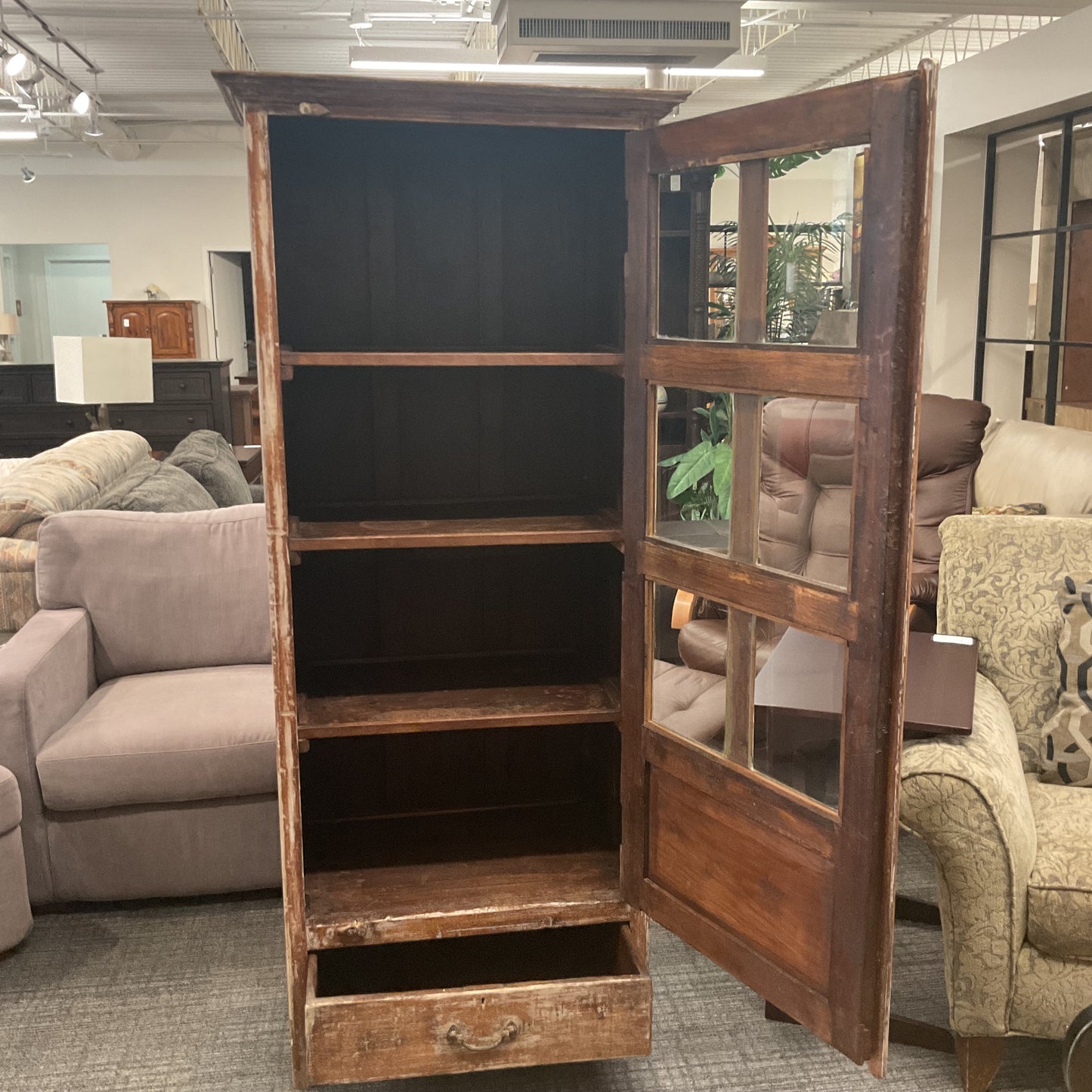 Six-Pane Glass Cabinet