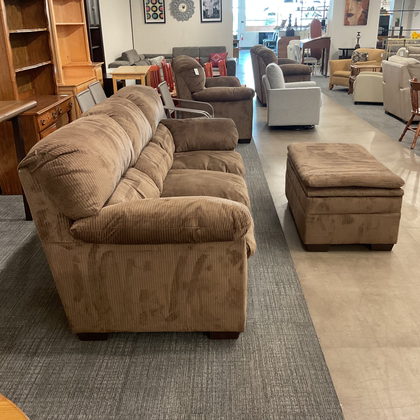 Papa Bear Sofa W/ Ottoman