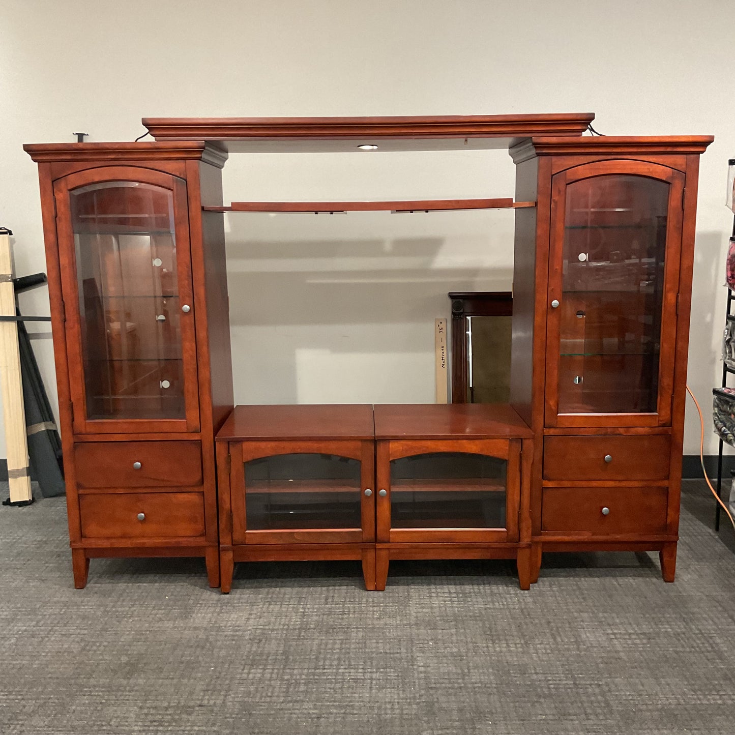 Warm Oak Entertainment Center