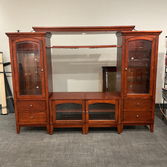 Warm Oak Entertainment Center