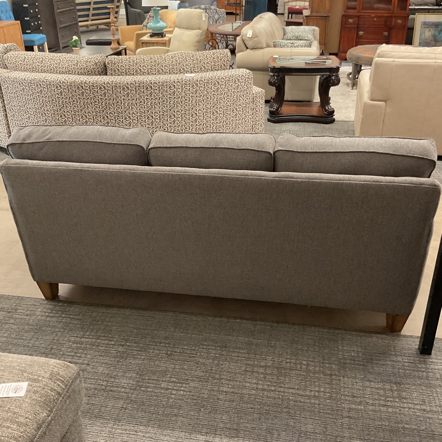 Three-Seater Gray Couch