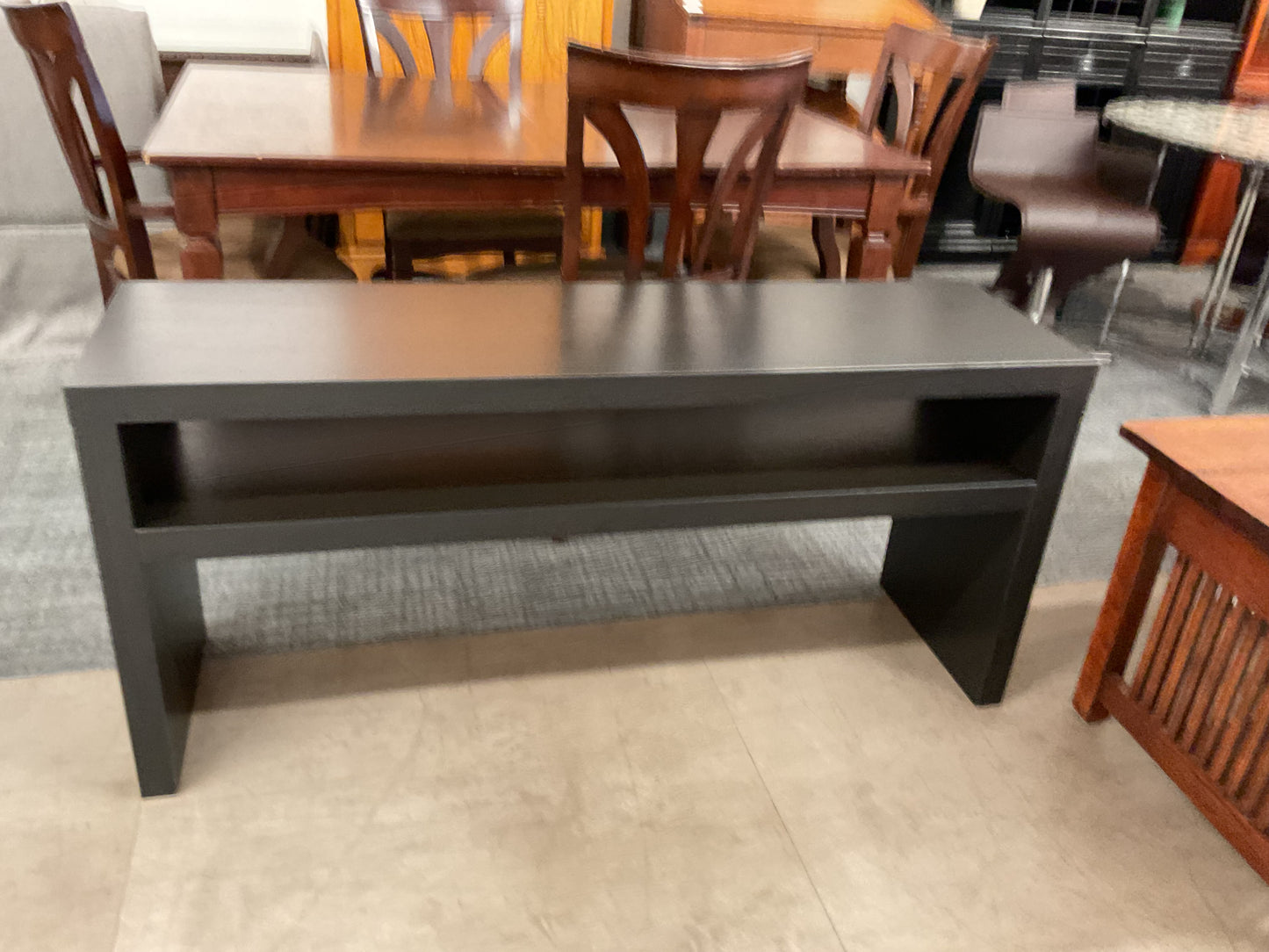 Long black console