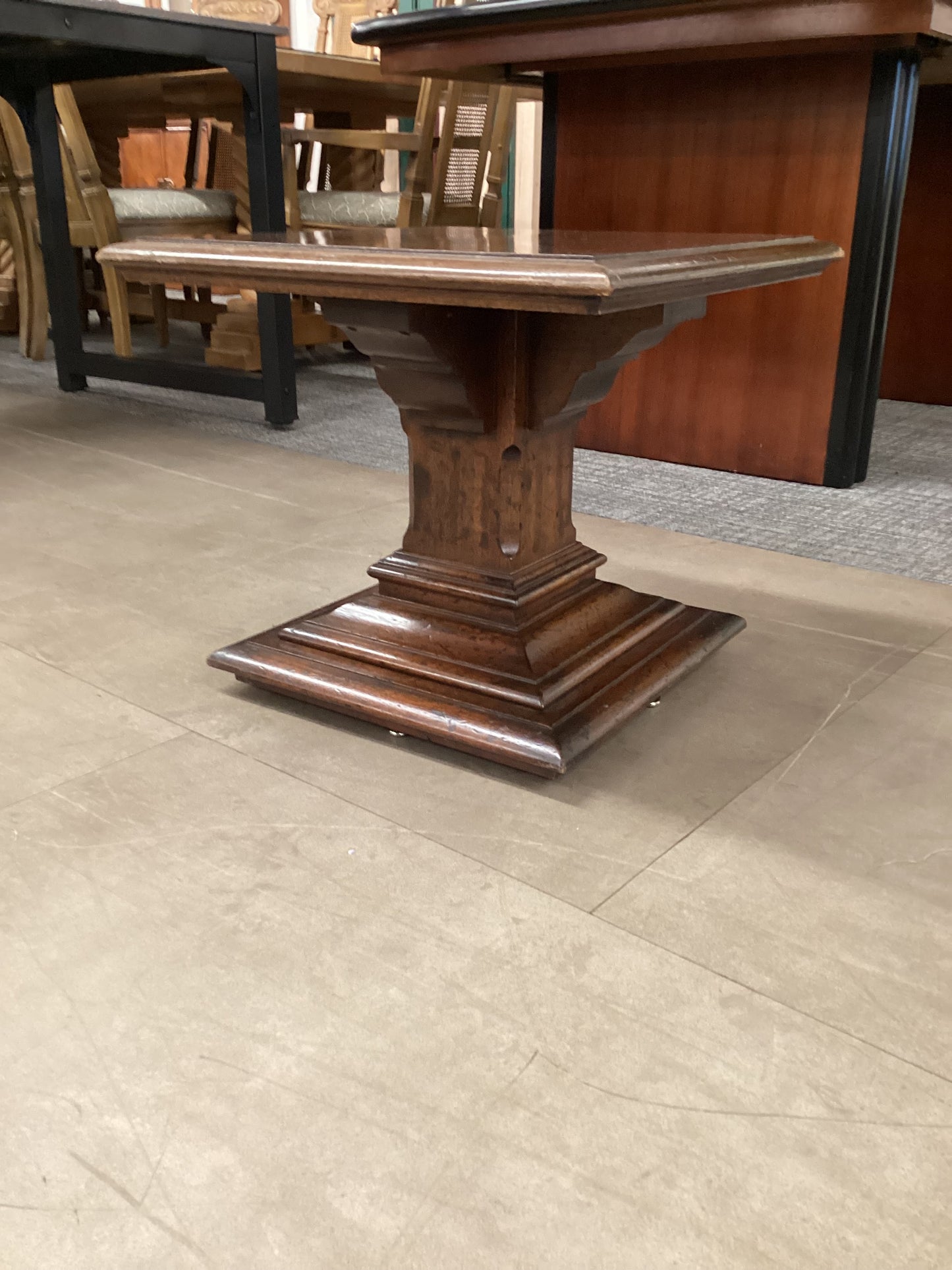 Shin buster end table