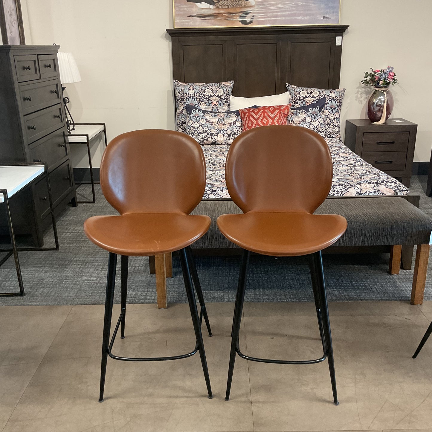 Espresso Counter Stool Pair