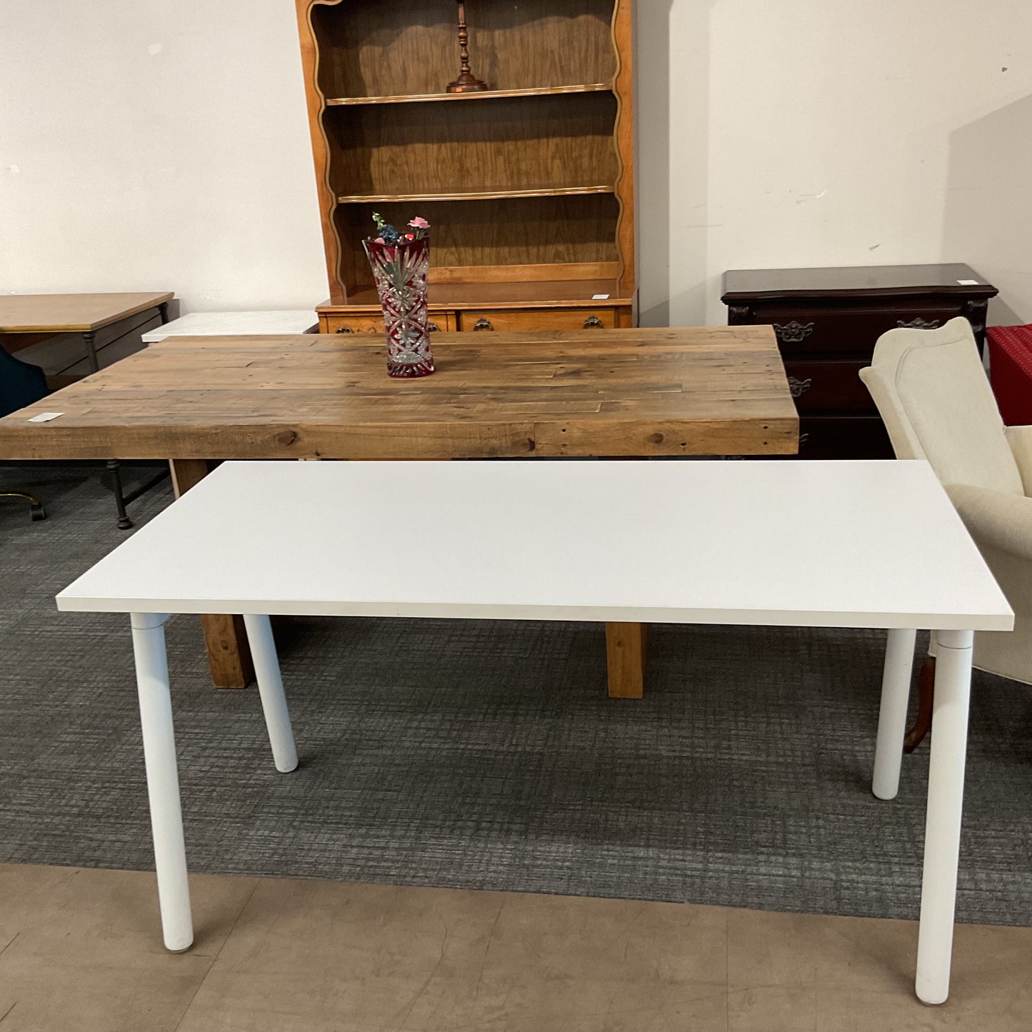 White Laminate Office Table
