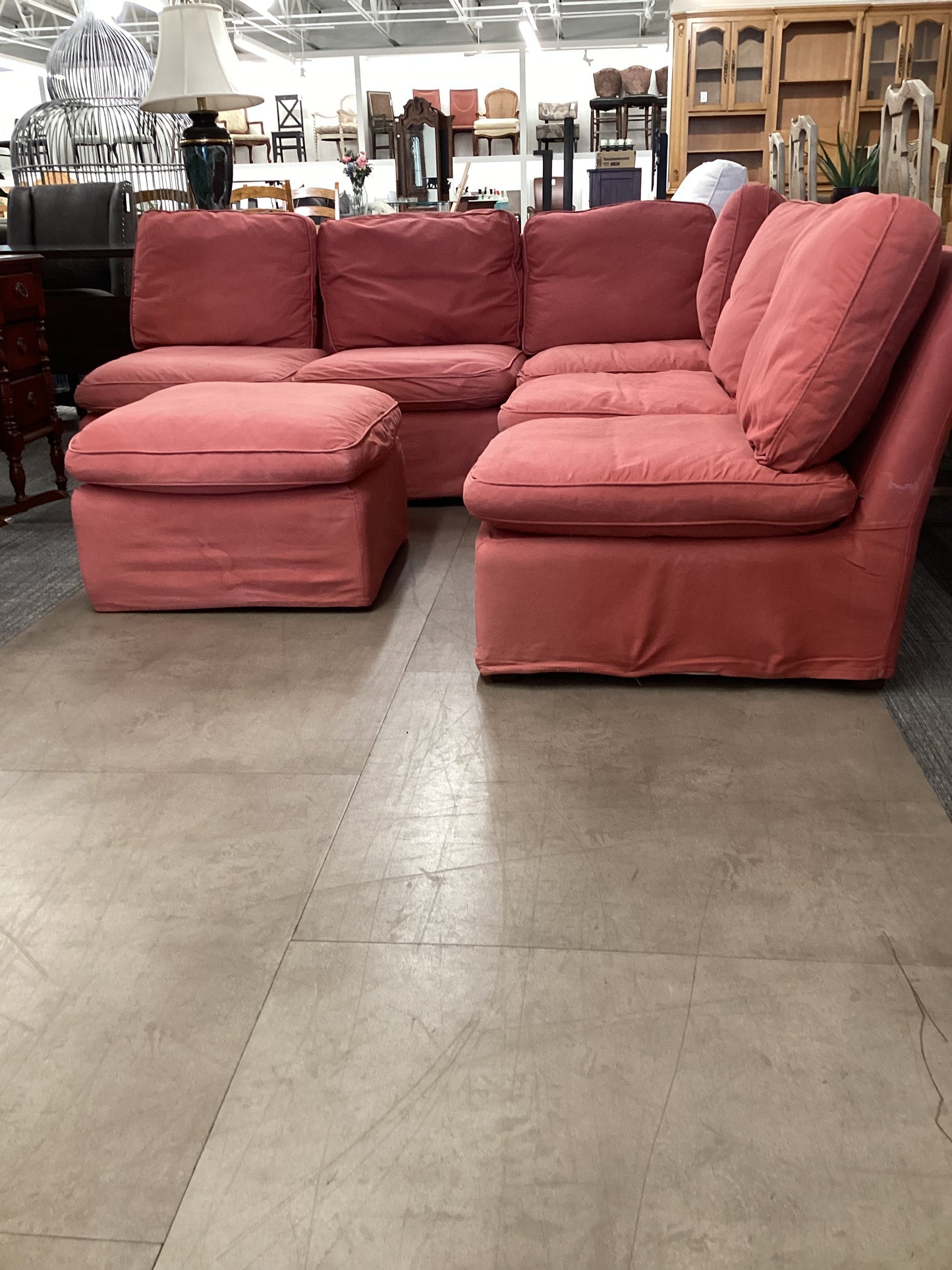 We thought it was pink sectional