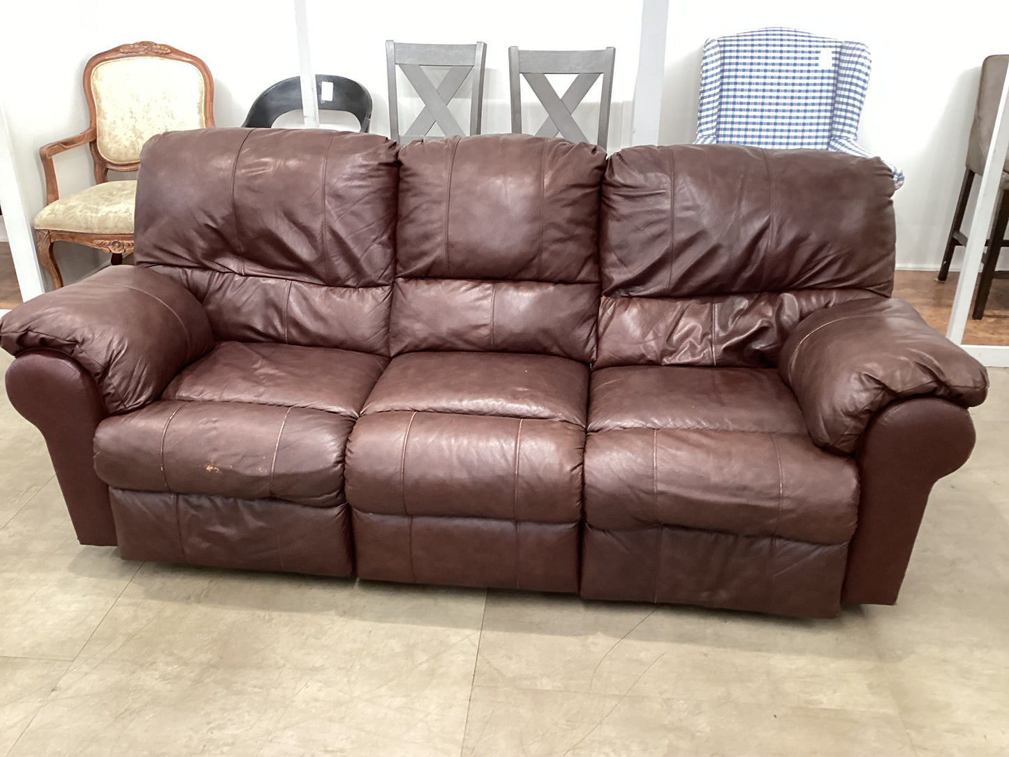 Incline decline recliner sofa