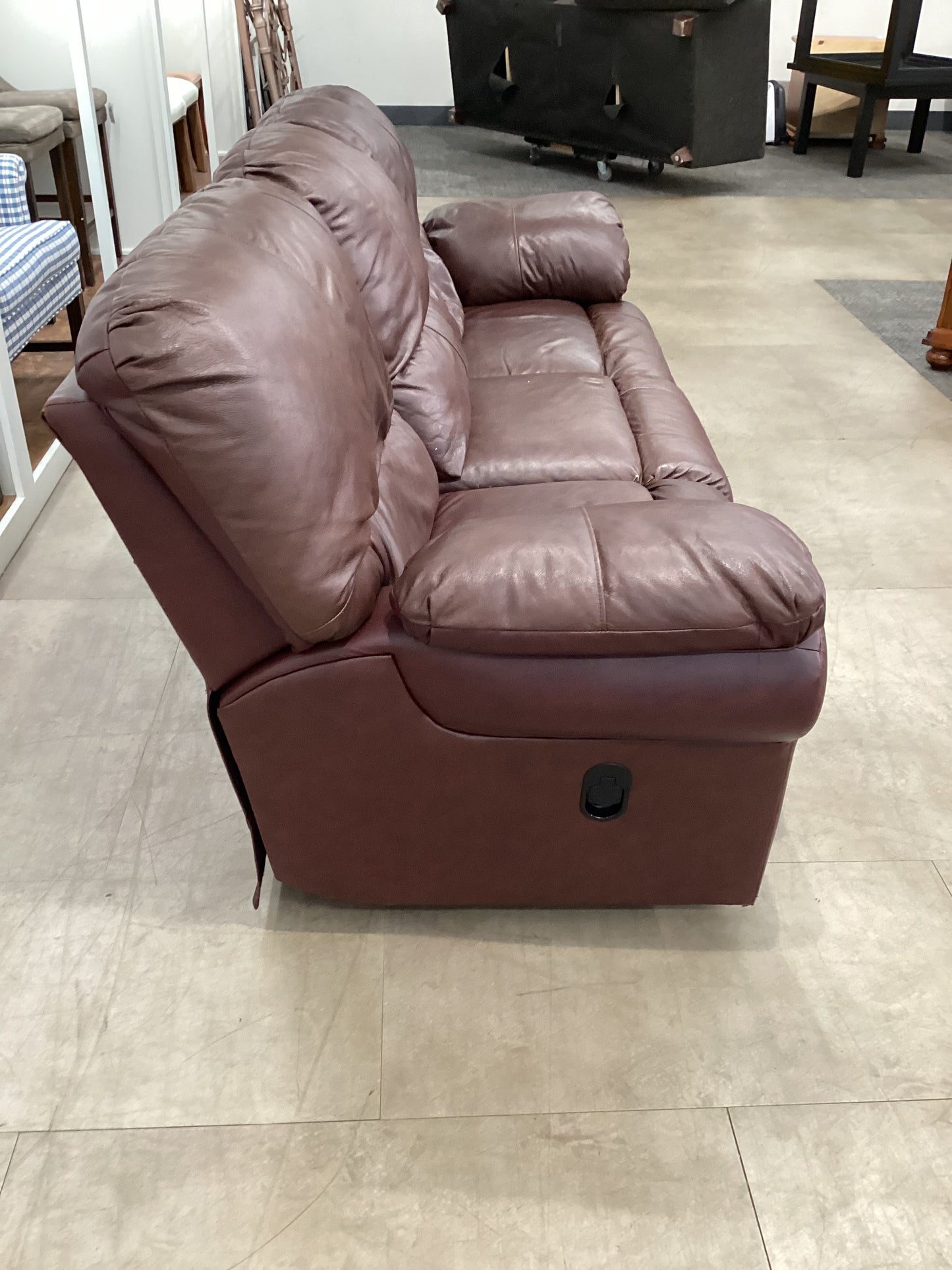 Incline decline recliner sofa