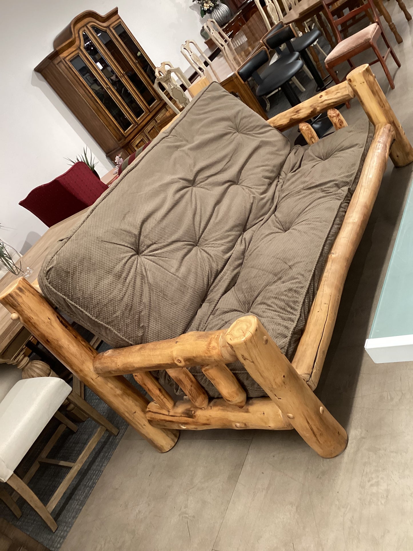 Log in some sleep futon