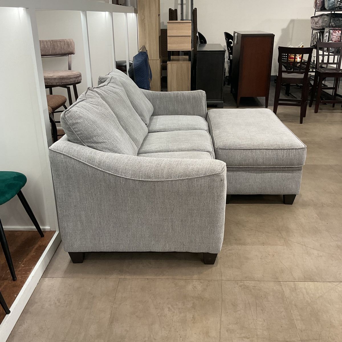 Big Grey Sofa W/ Ottoman