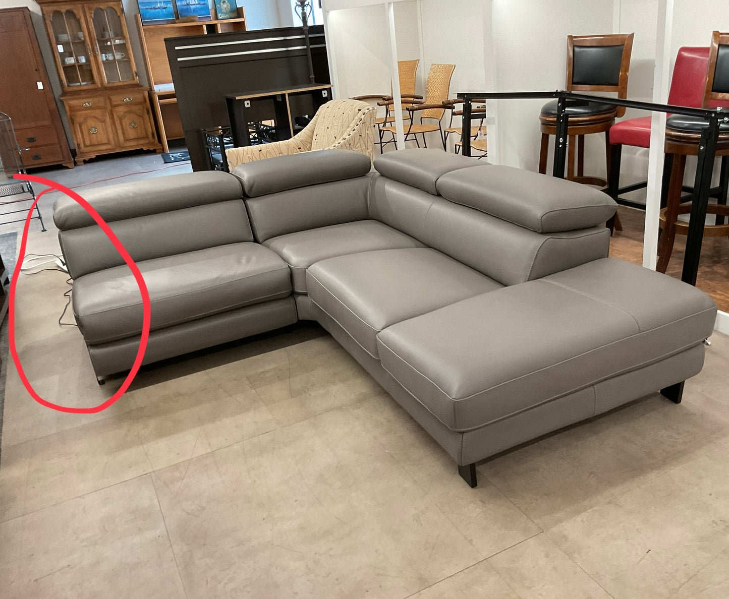 Room & Board Elio Leather (partial) Sectional