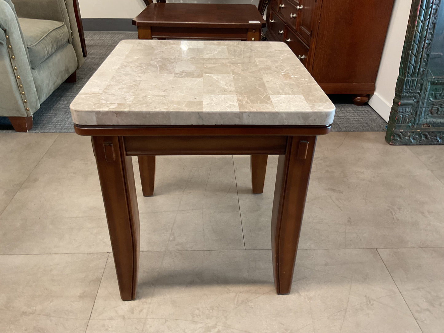 Marble Tiled End Table