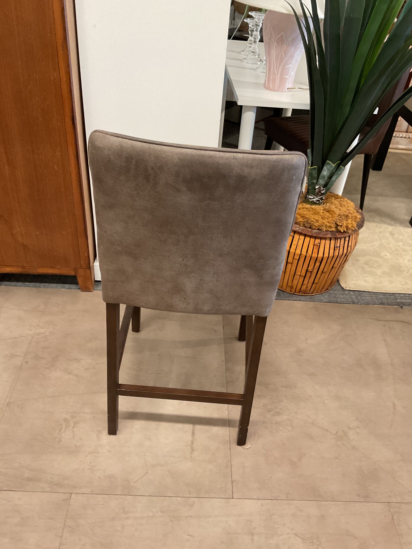 Grey Counter Chair Pair