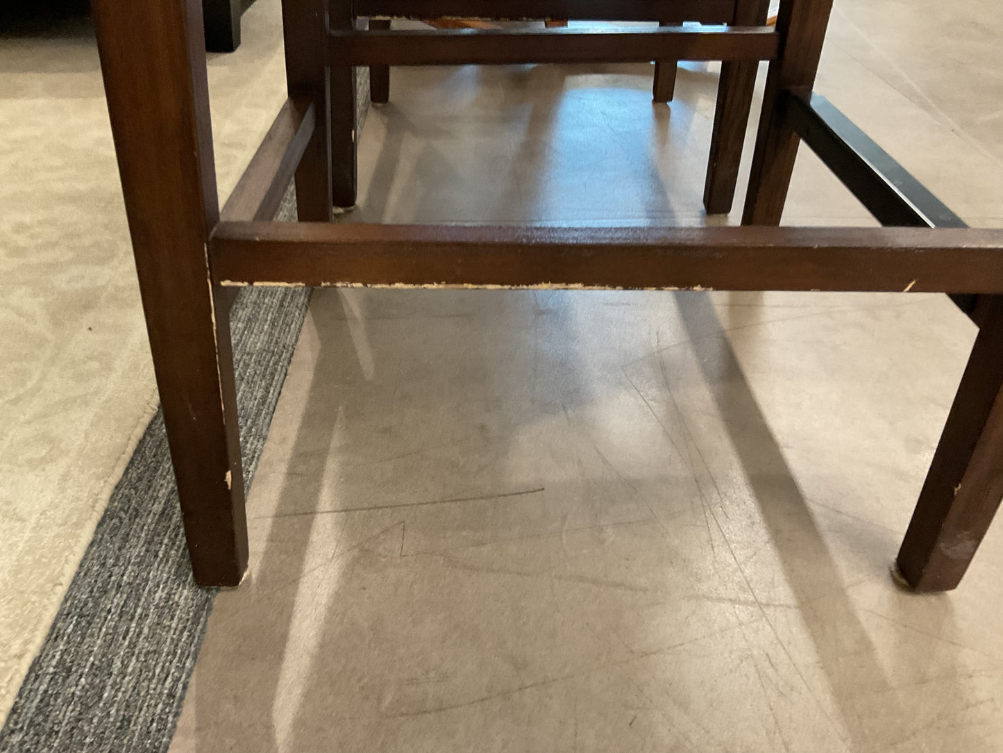 Grey Counter Chair Pair