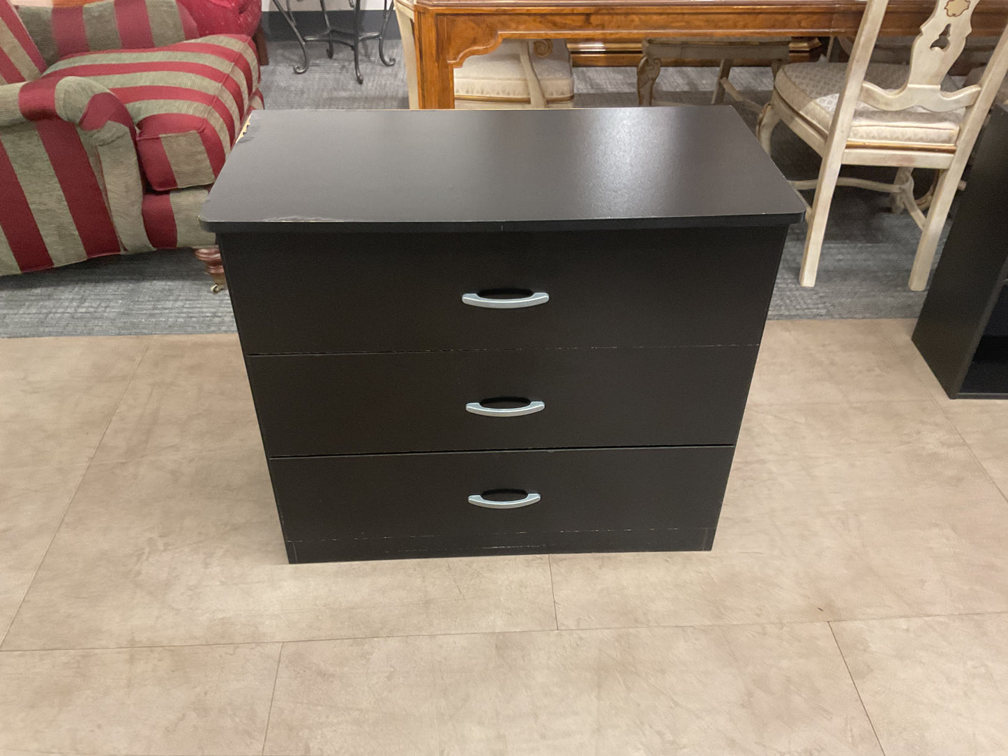 Black 3-Drawer Dresser