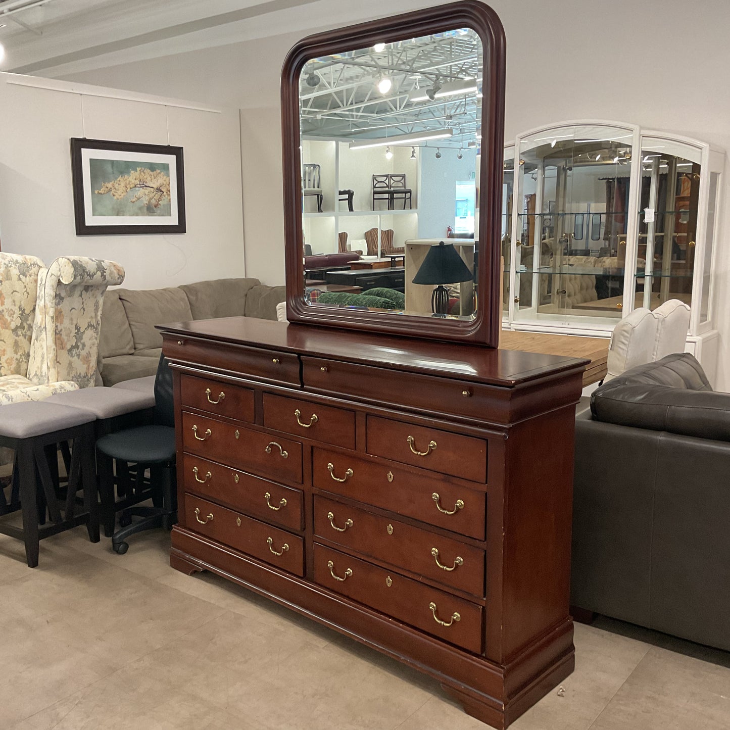 Lucky Cherry Vanity Dresser