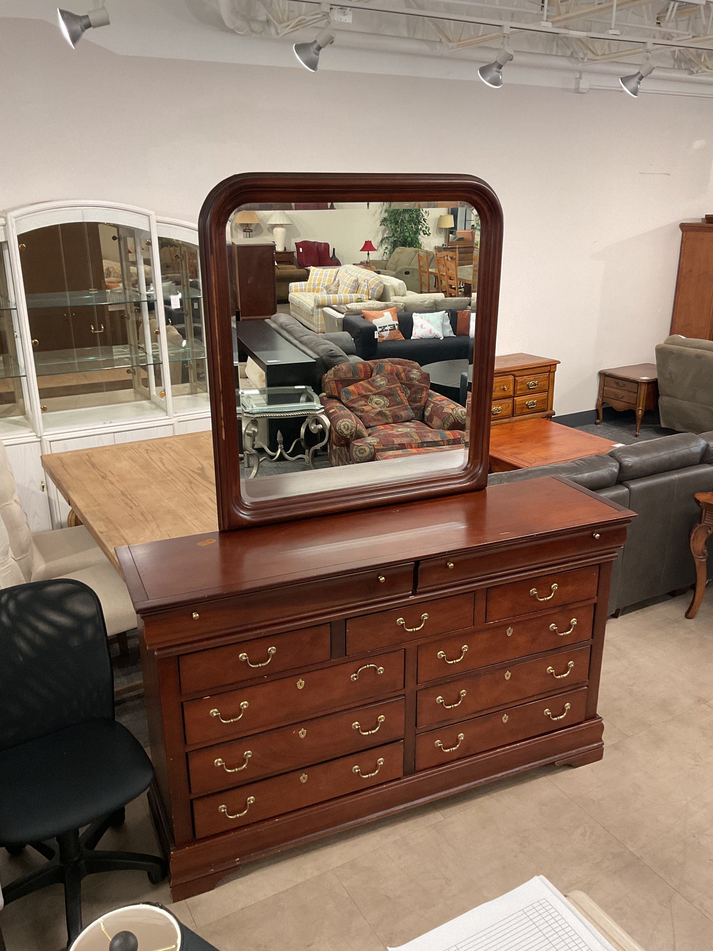 Lucky Cherry Vanity Dresser