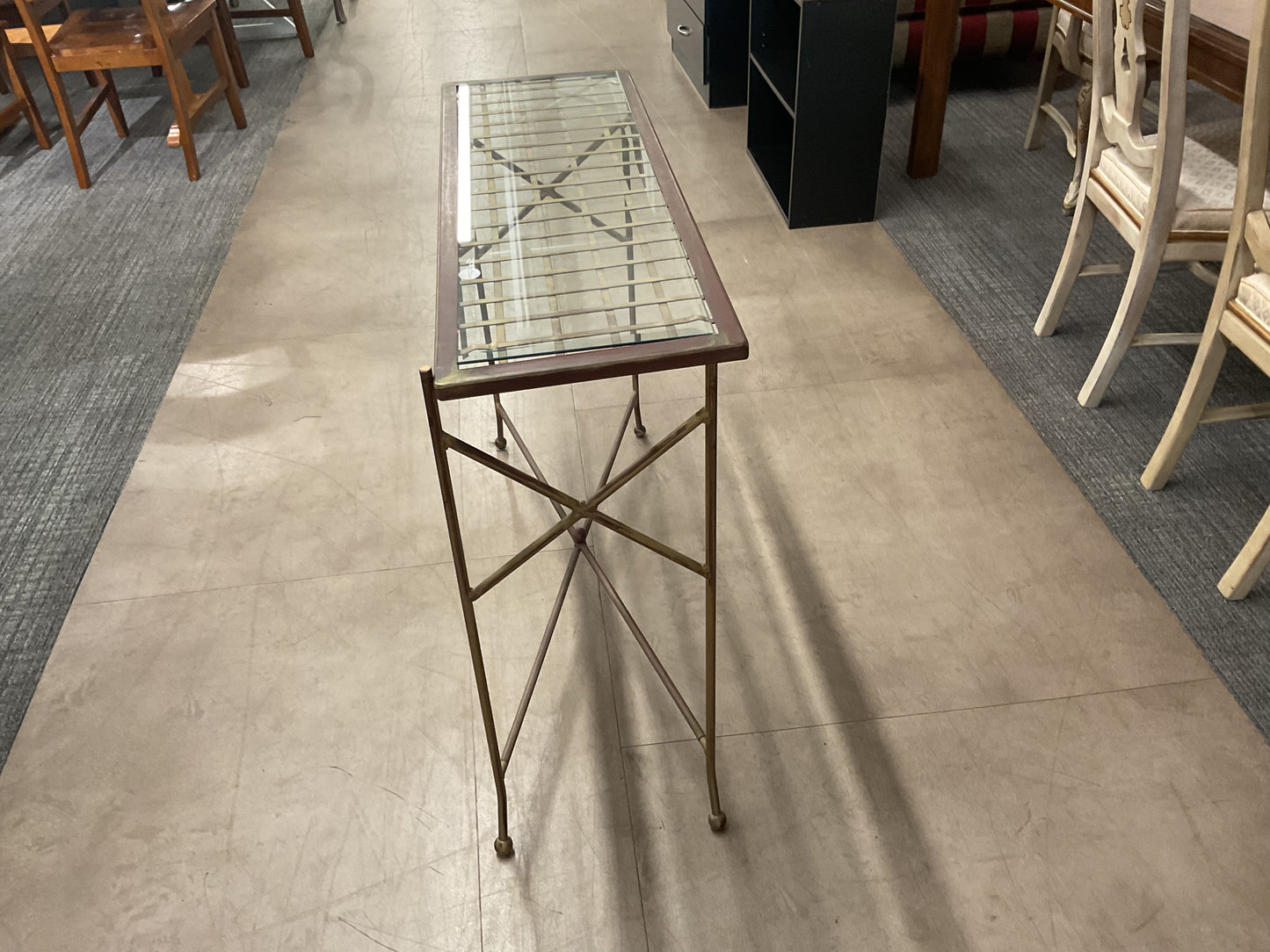 Brass Console Table