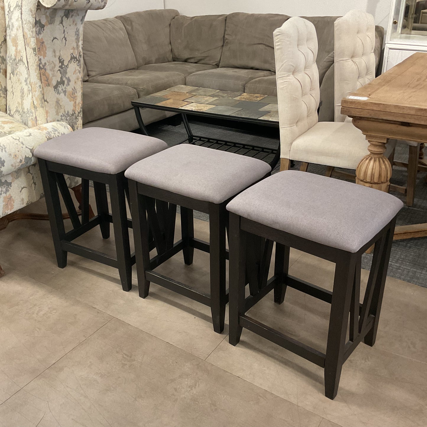 Set of 3 Over Sea Stools