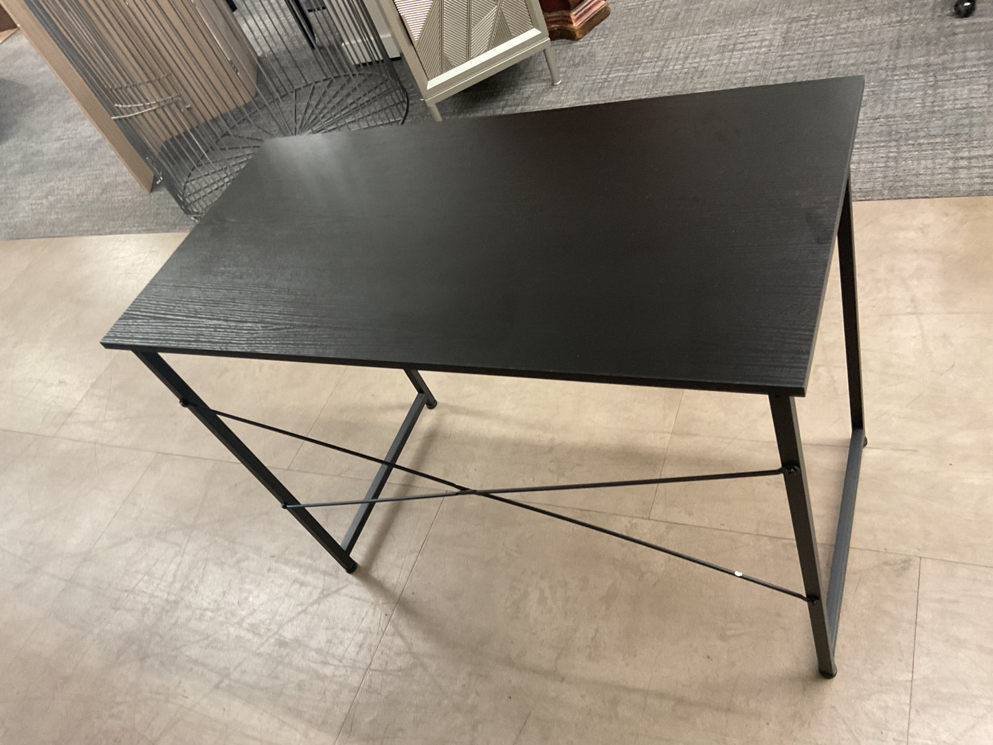 Table Desk W/Metal Frame