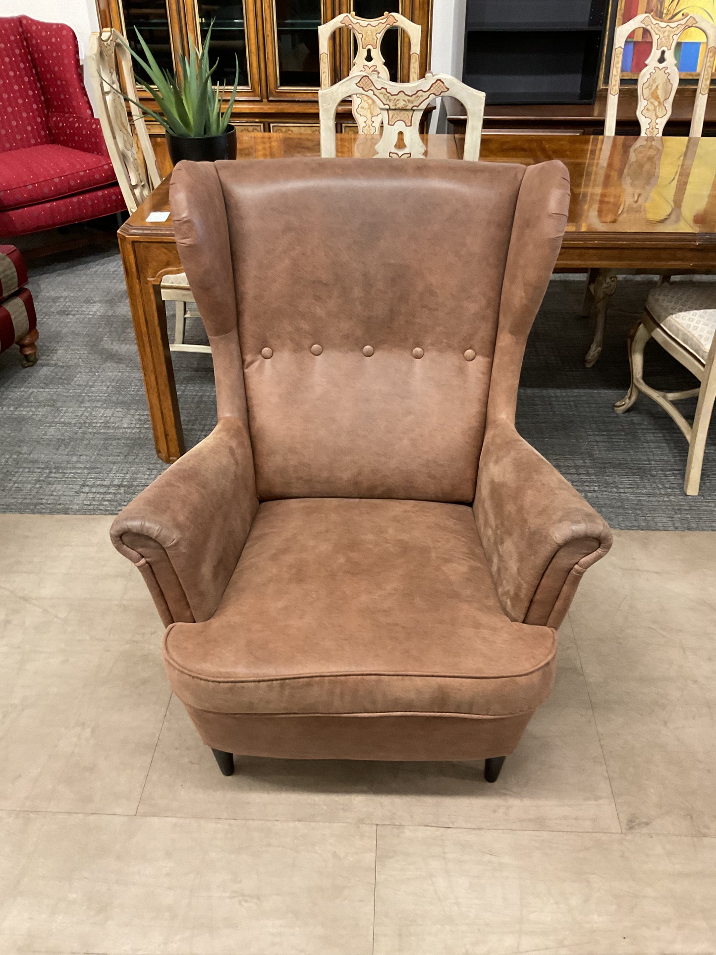 Brown  Wingback Chair