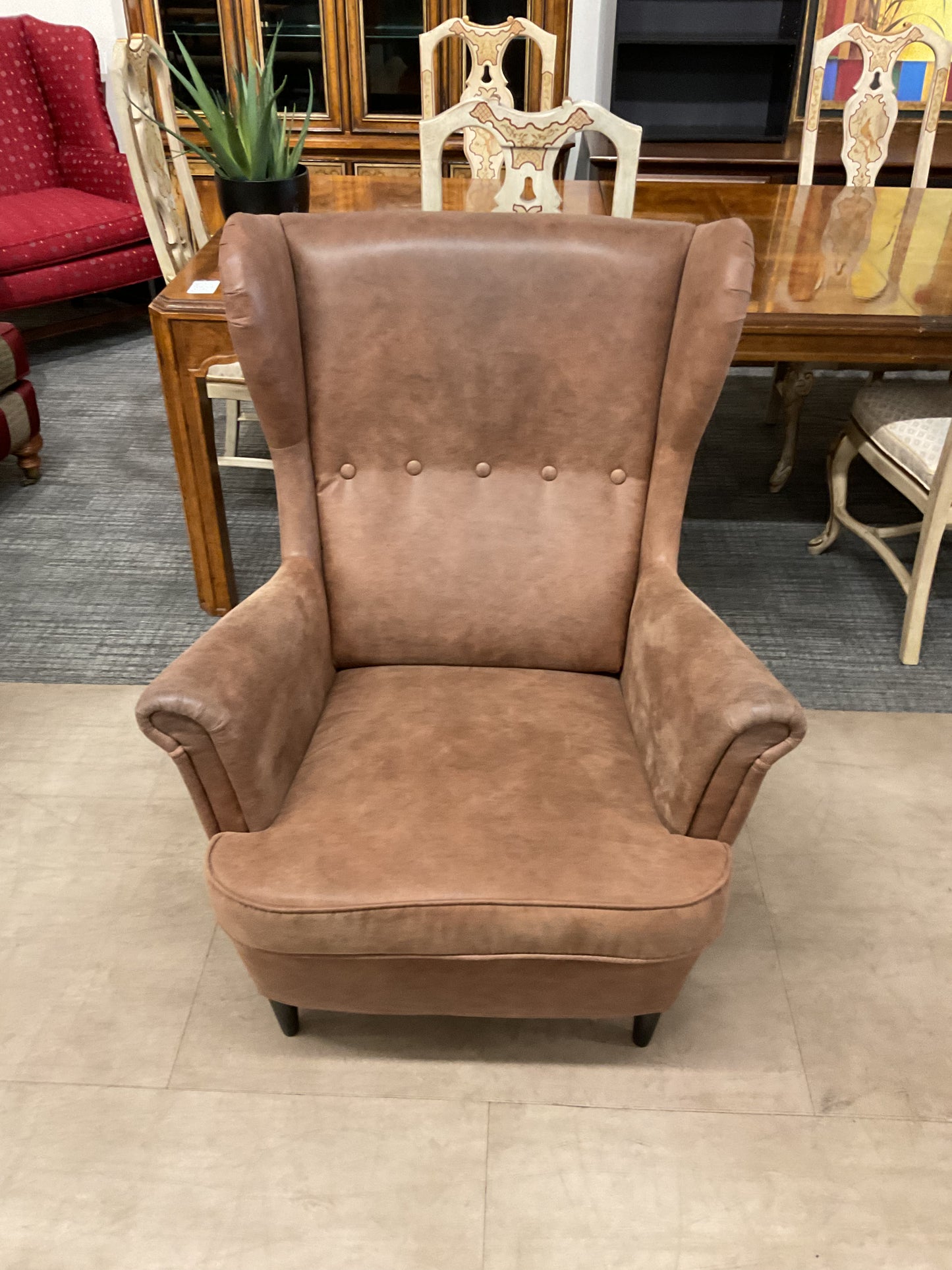 Brown  Wingback Chair