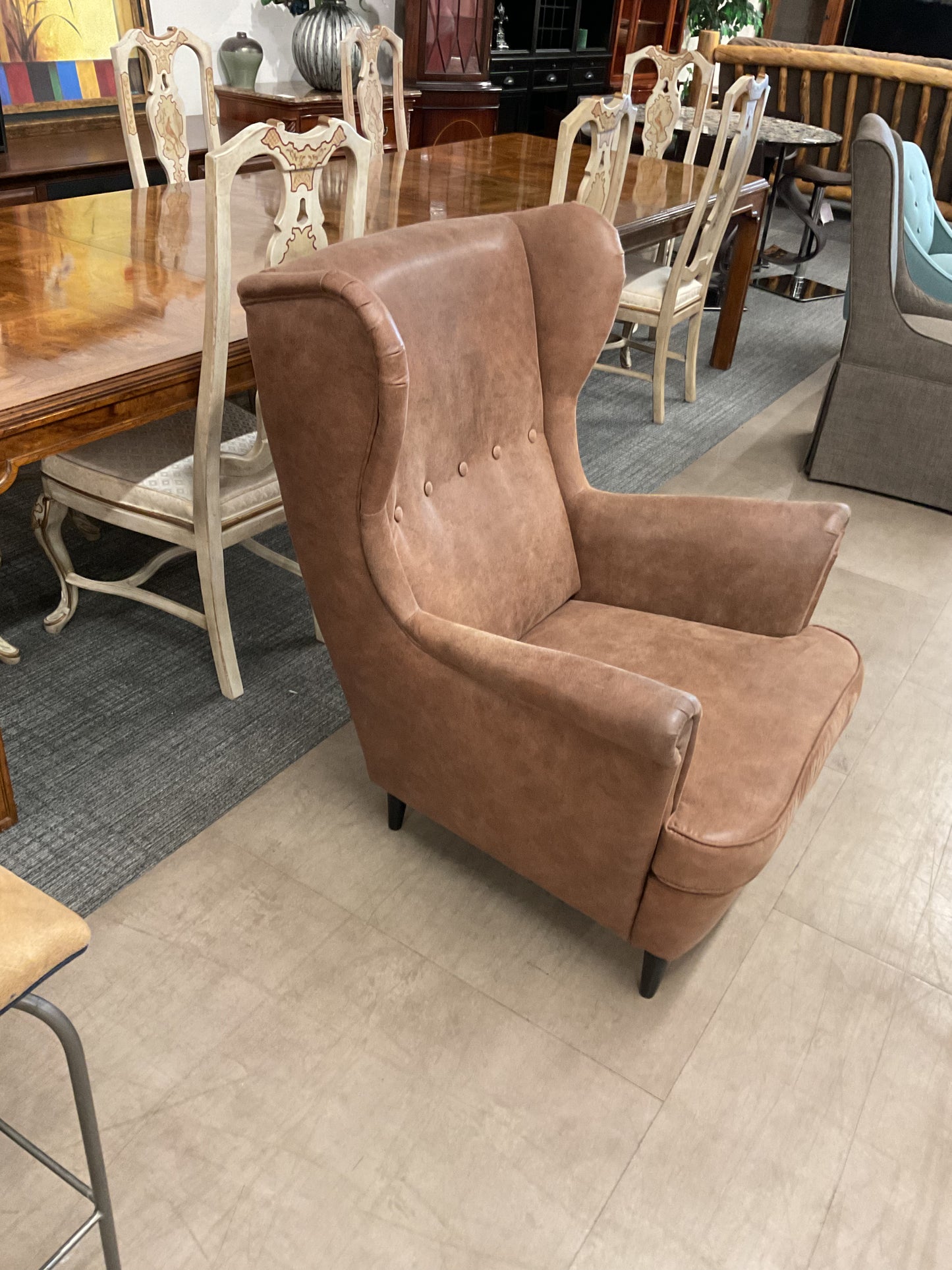 Brown  Wingback Chair