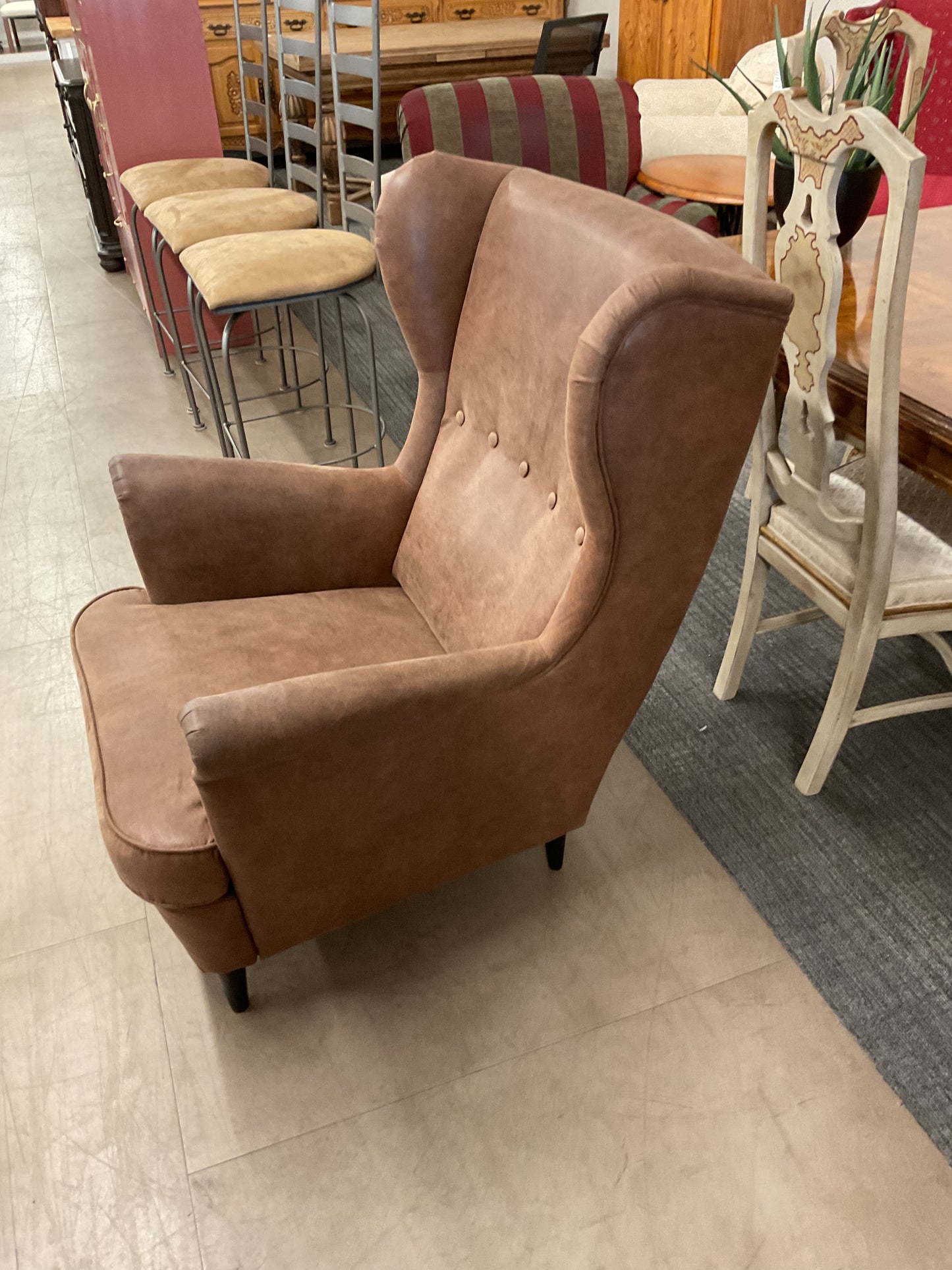 Brown  Wingback Chair