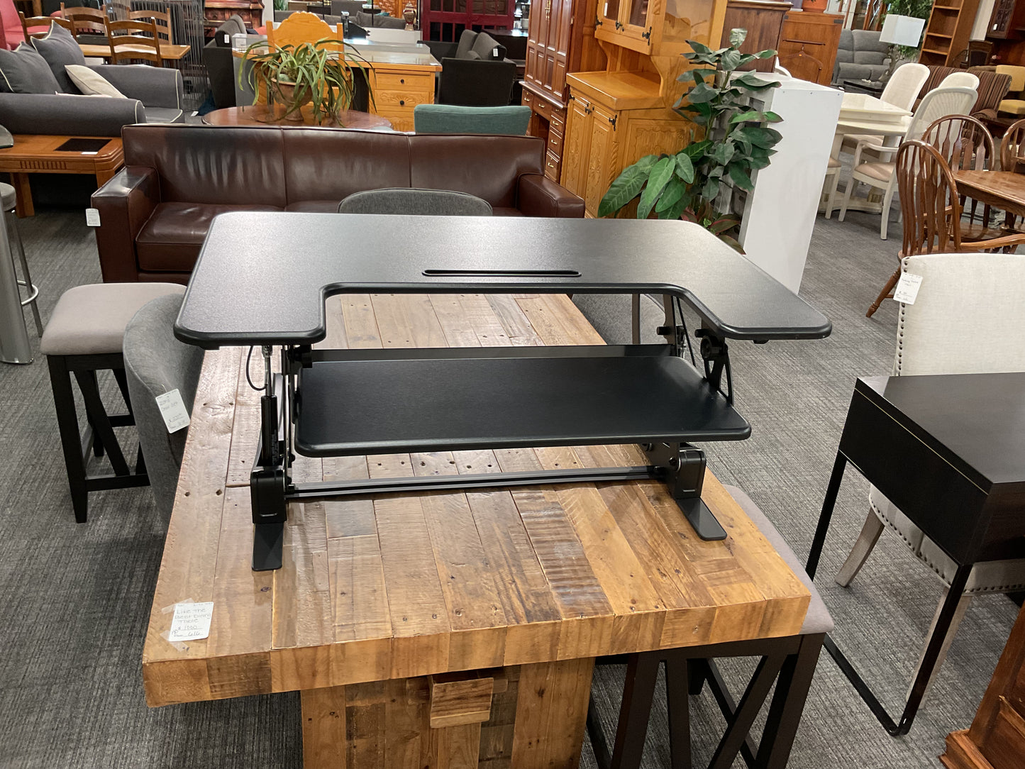 Black Standing Desk Converter