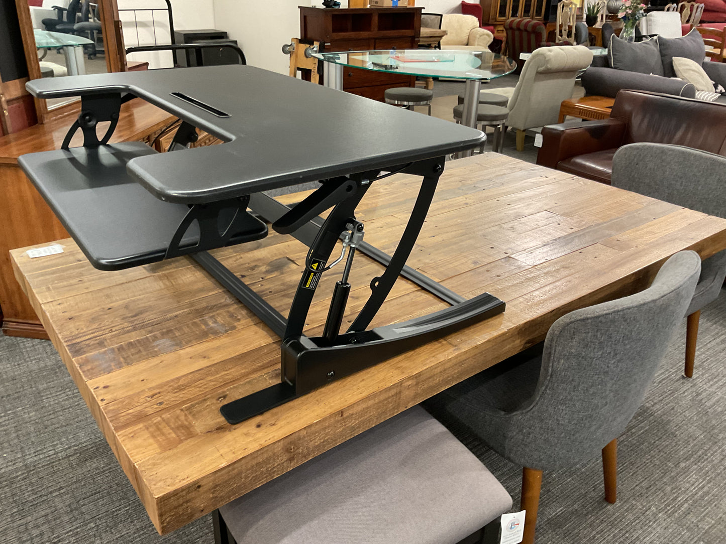 Black Standing Desk Converter