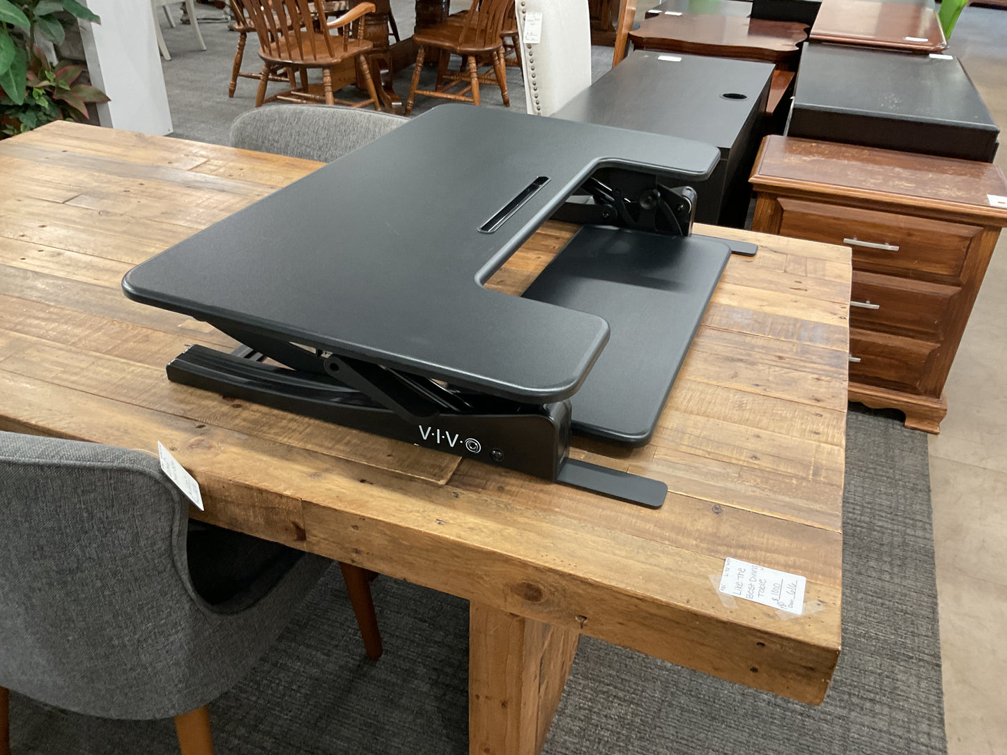 Black Standing Desk Converter