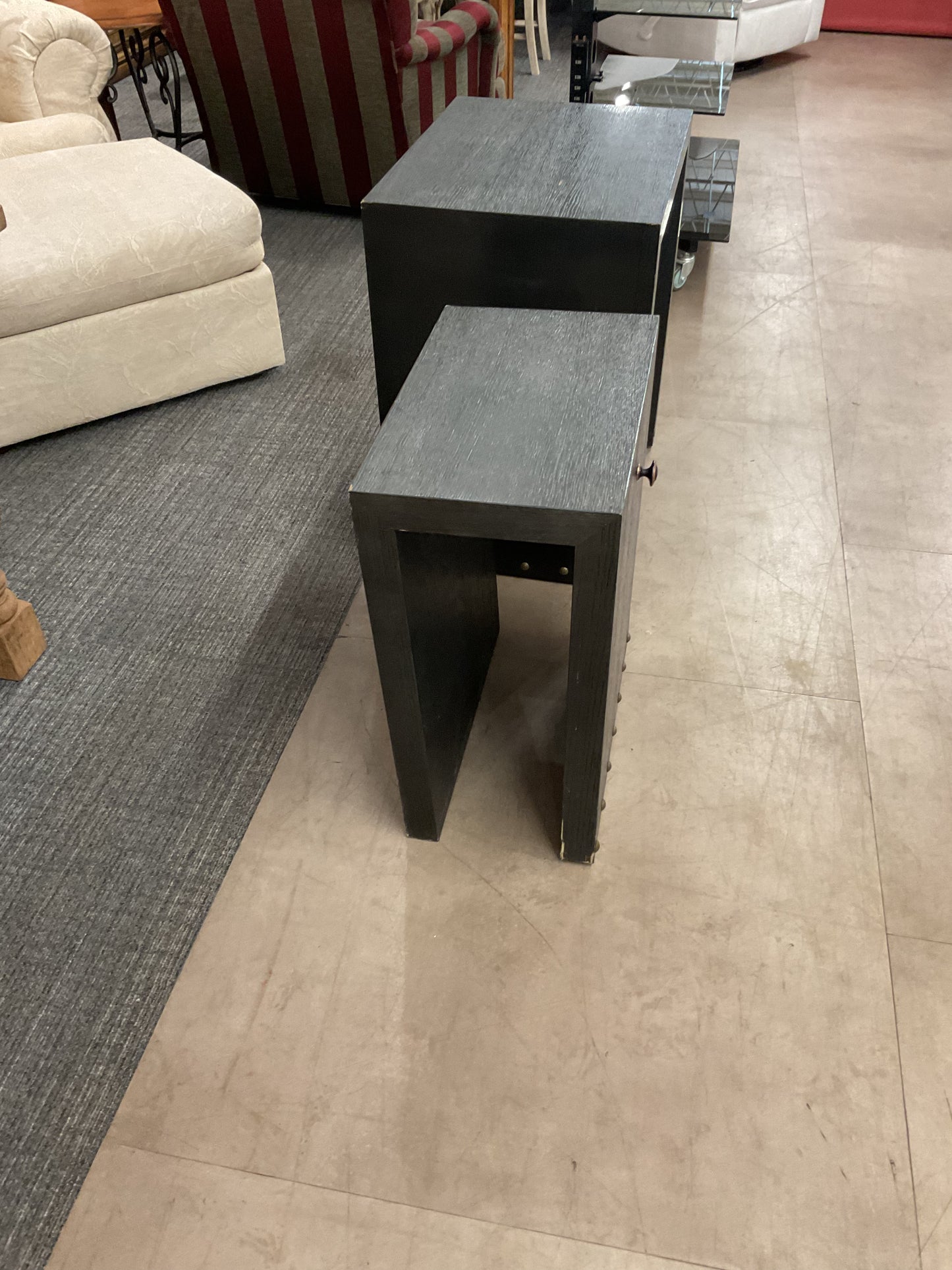 Black Nesting Table Set