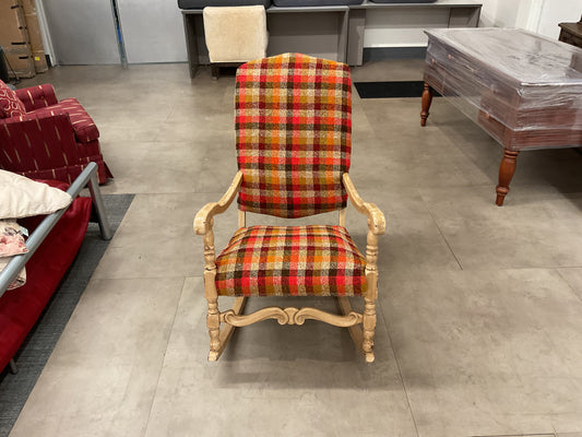 Orange Plaid Rocker