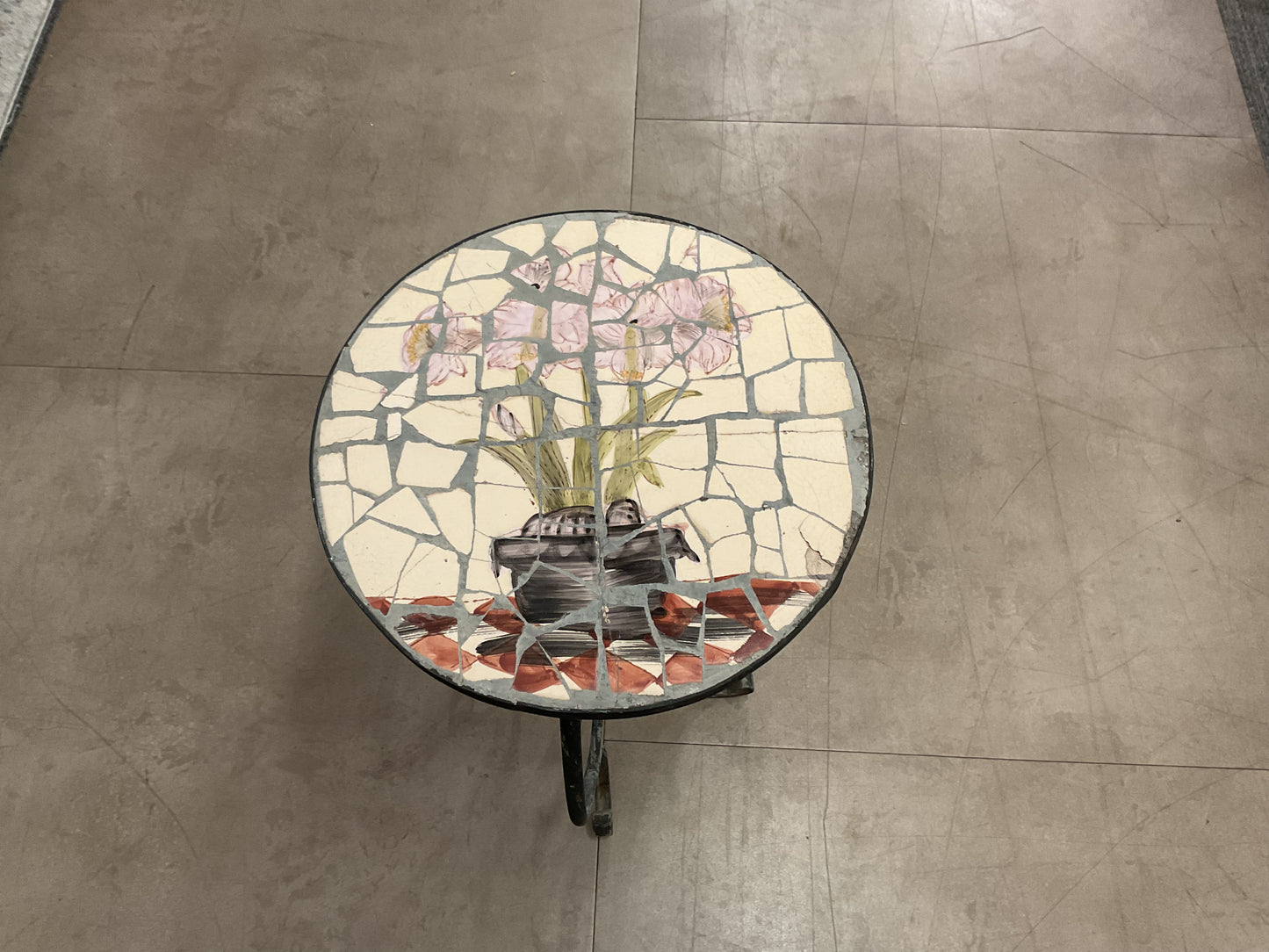 Iron & Tile Plant Stand