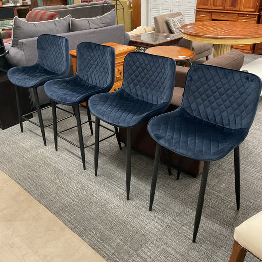 Royal Blue Barstool Set