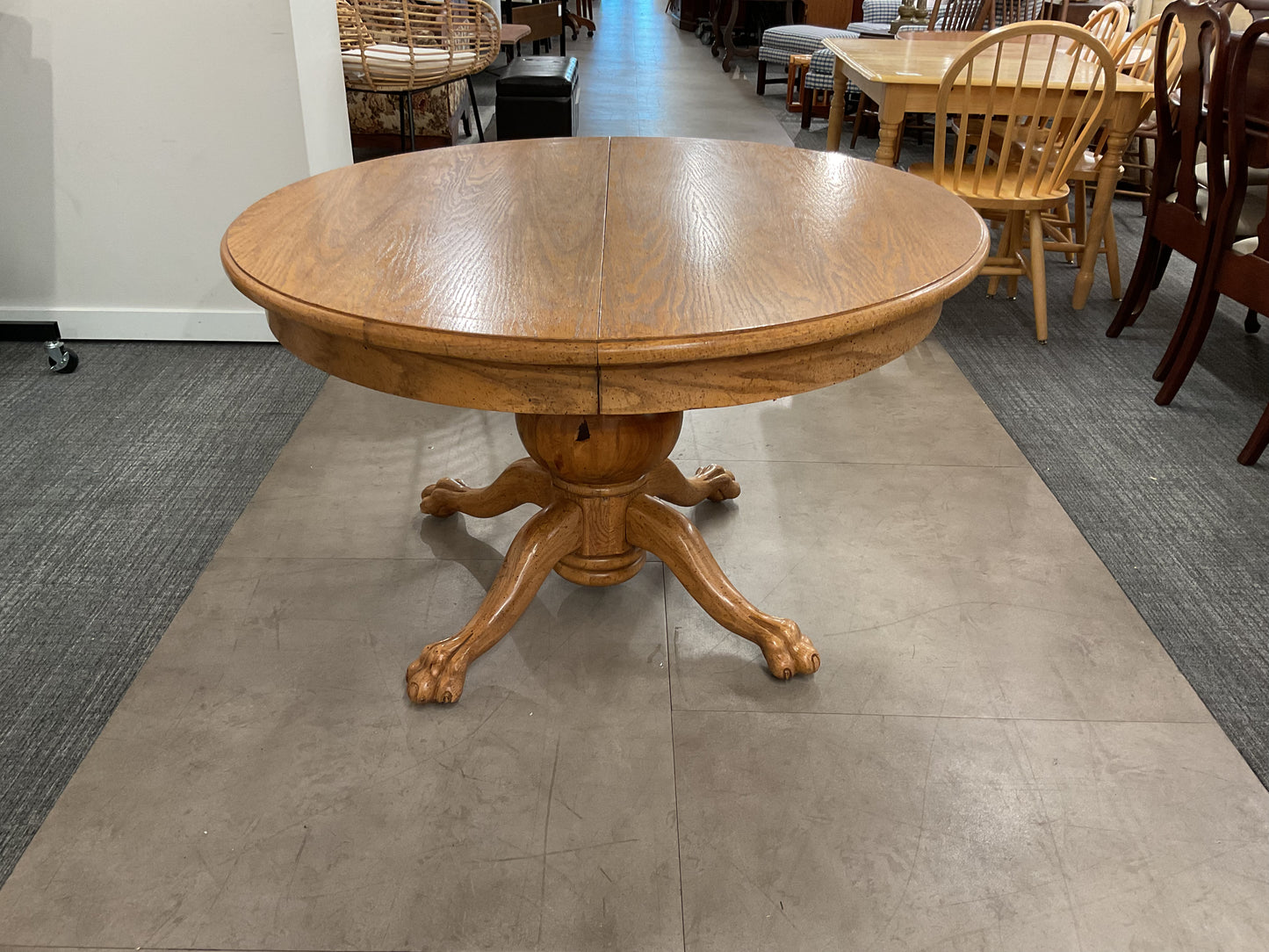 Lion Paw  Oak Dining Table