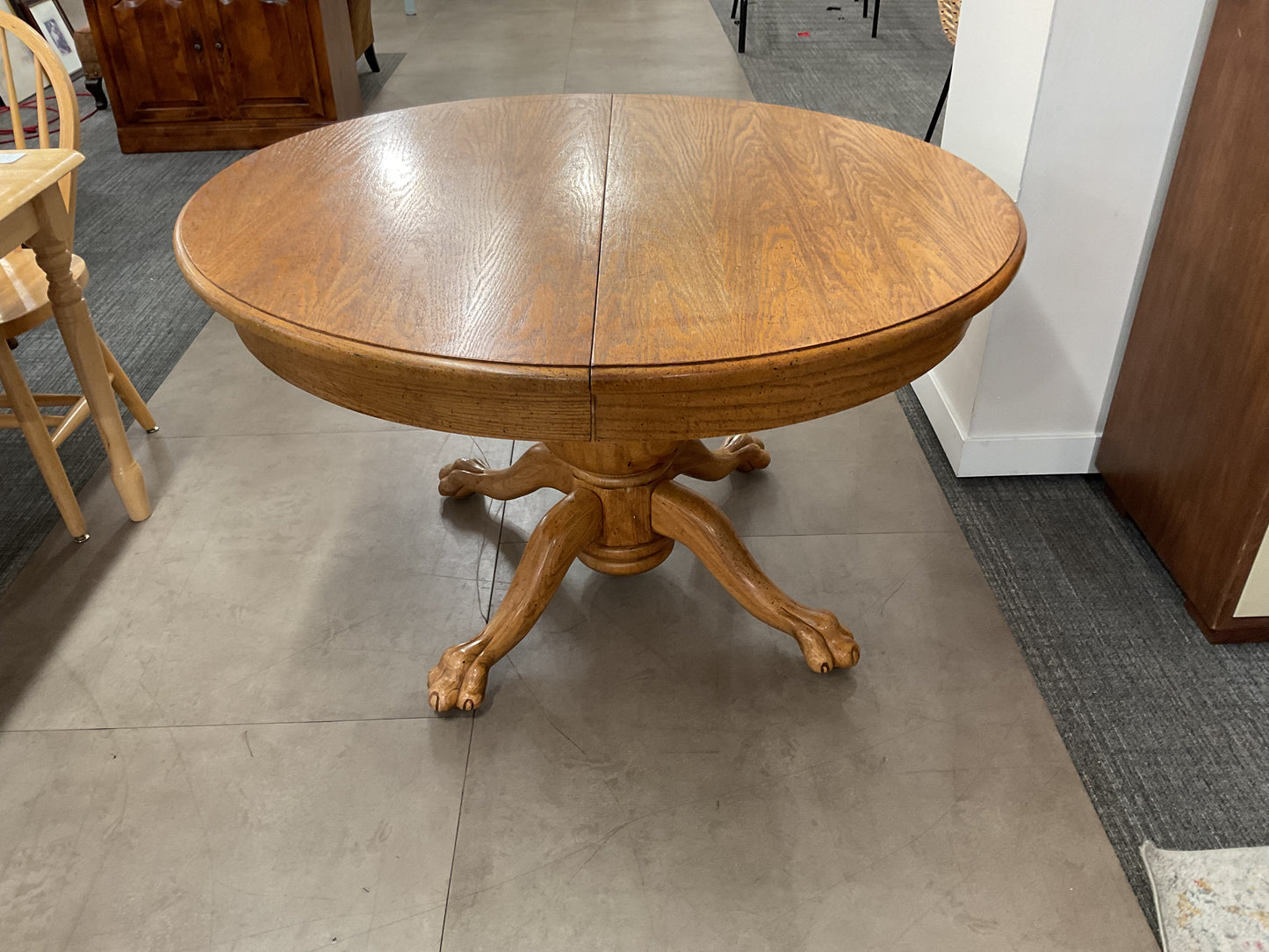 Lion Paw  Oak Dining Table