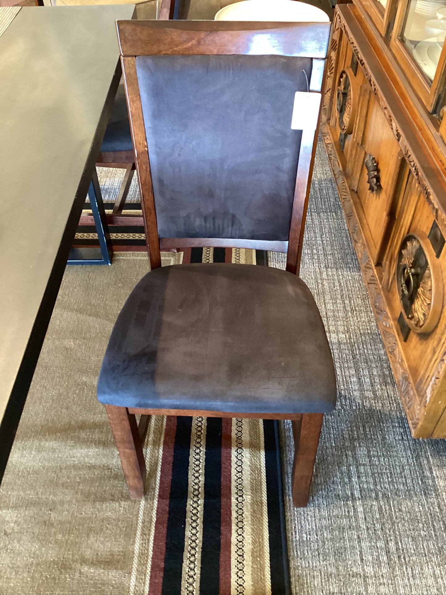 *WH*Black Mahogany Dining Chair