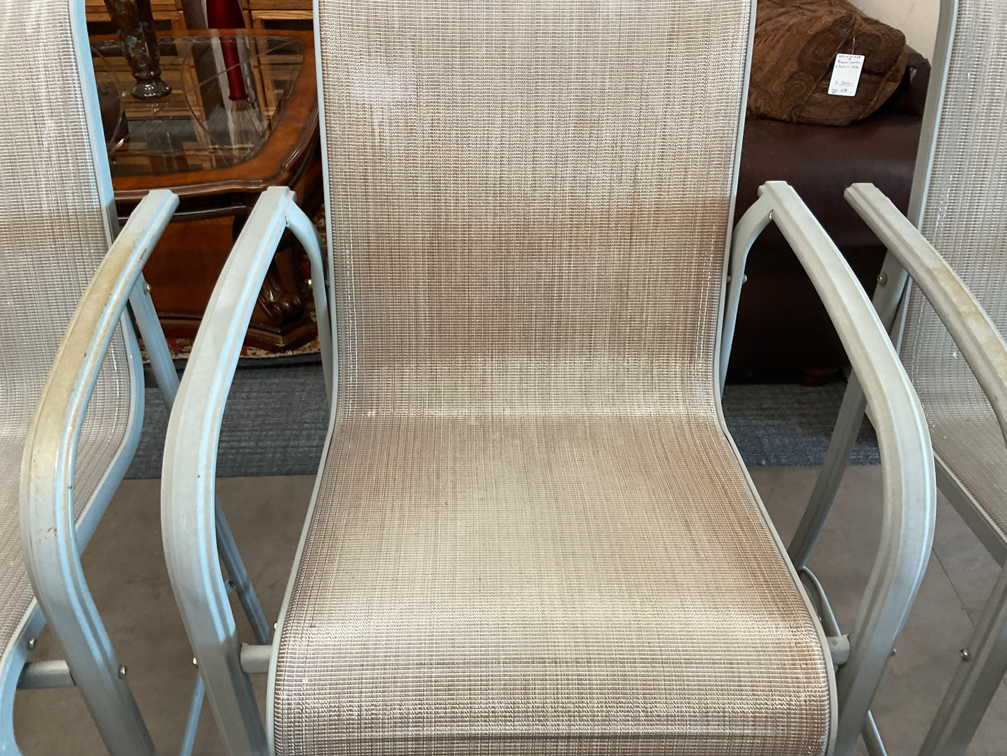 Outdoor Sling Bar Stool Set