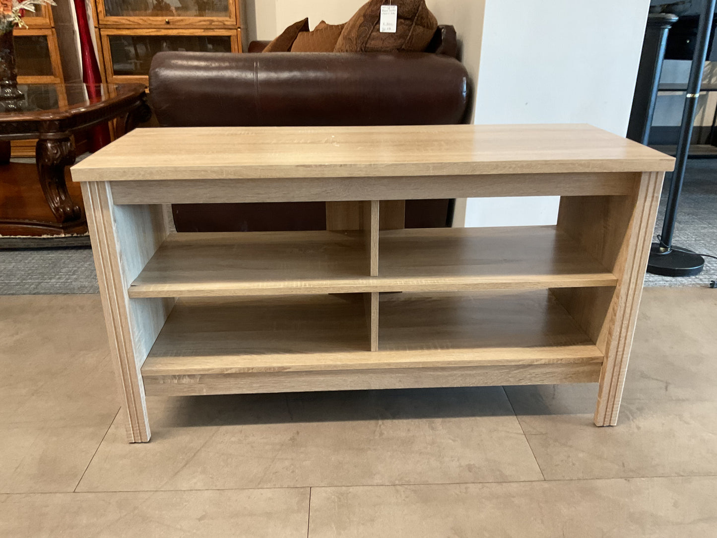 Light Oak Media Console TV Stand